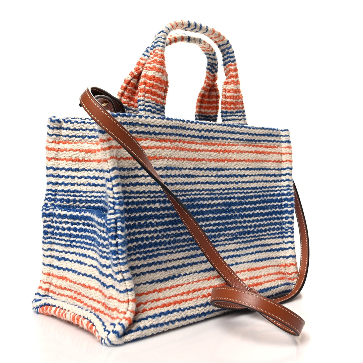 Jacquard Striped Small Cabas Thais Multicolor