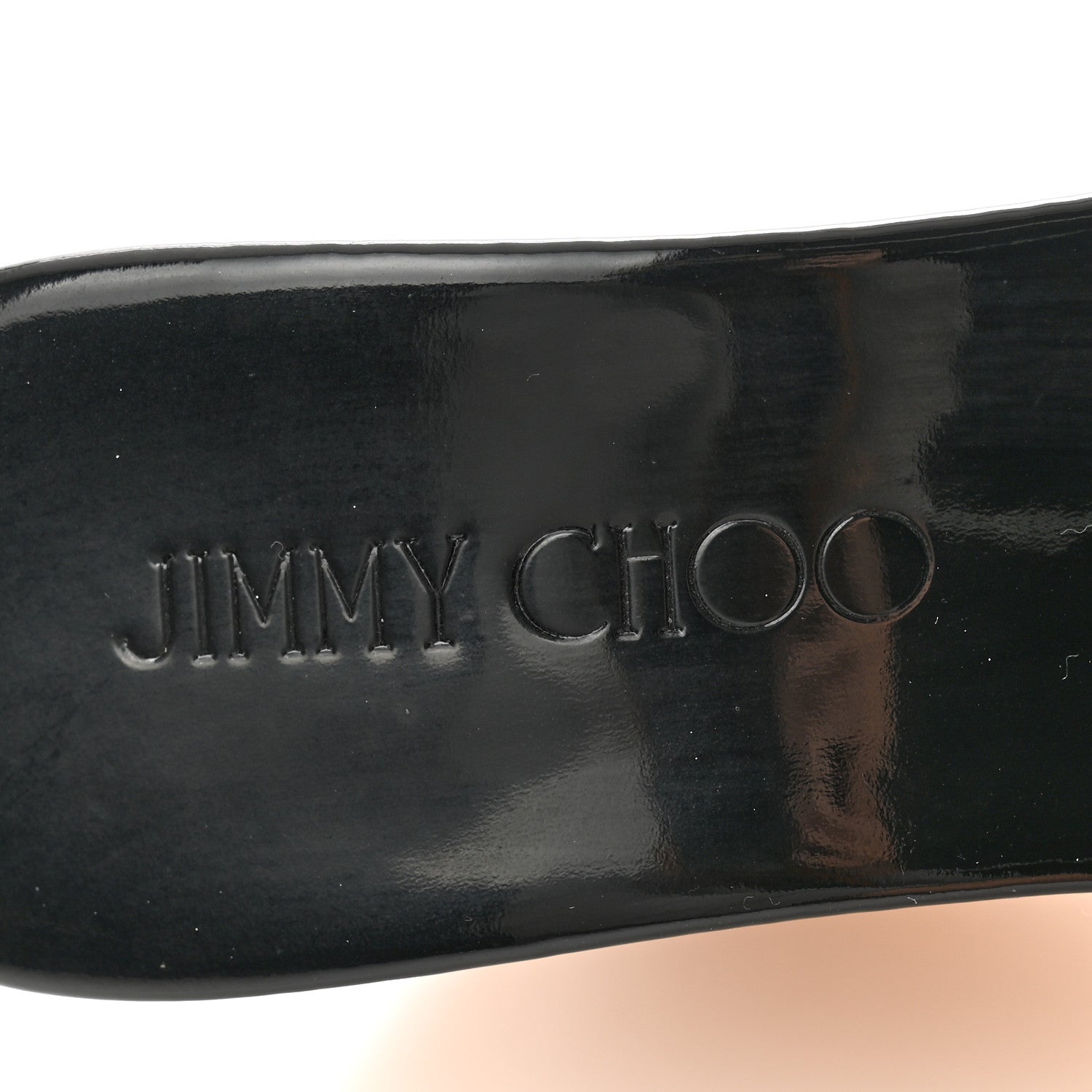 Jimmy Choo Patent Calfskin Perfume Cork Wedge Sandals 35.5 Black 7 of 8