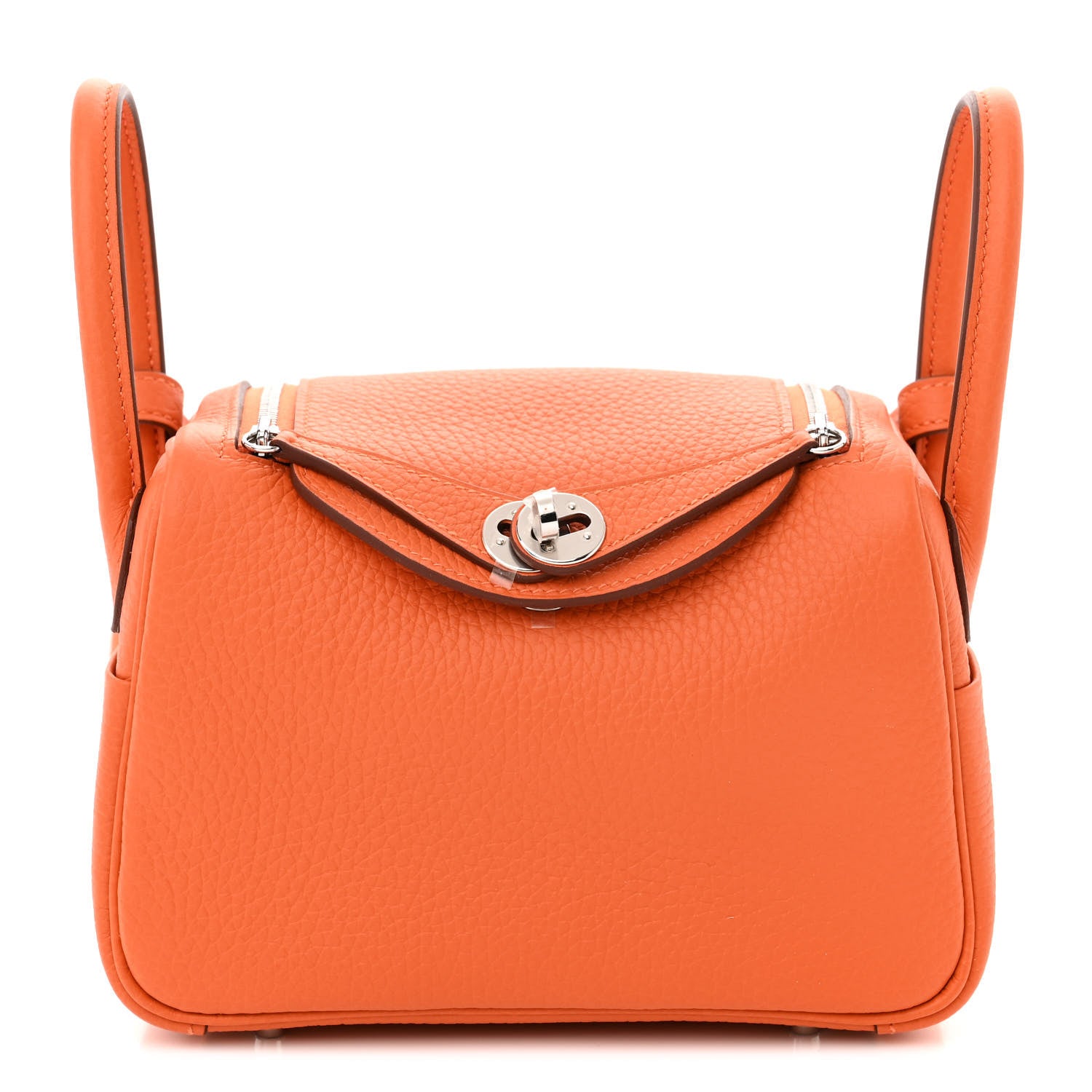 Hermes Taurillon Clemence Mini Lindy 20 Feu 1 of 11