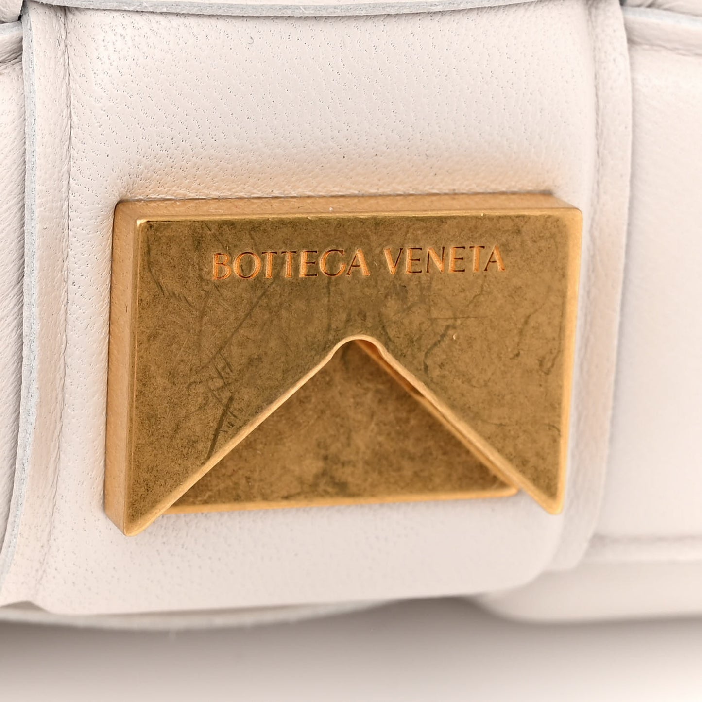Nappa Maxi Intreccio Padded Cassette Crossbody Bag Chalk