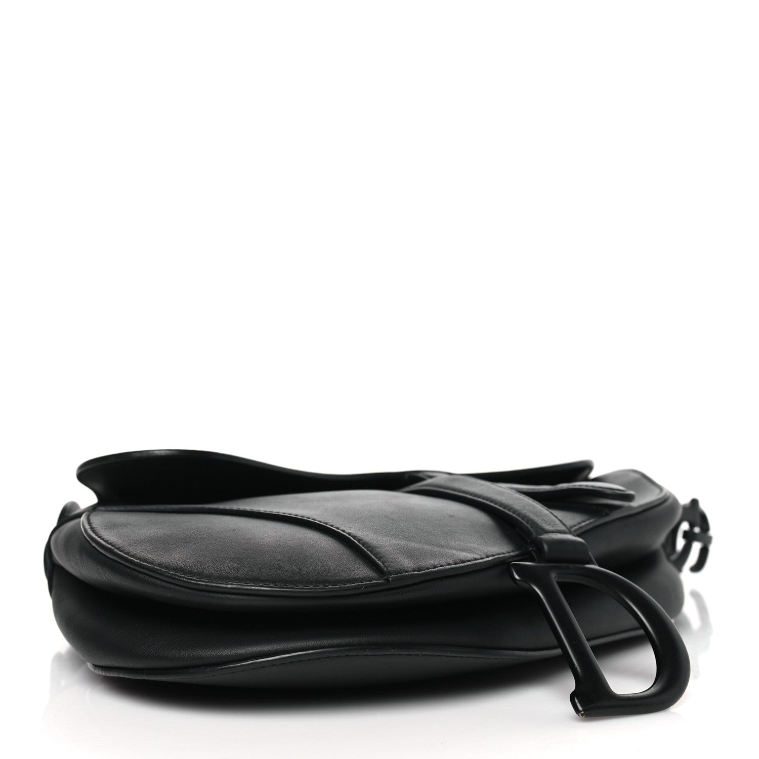 Christian Dior Ultra Matte Calfskin Saddle Bag Black 4 of 12