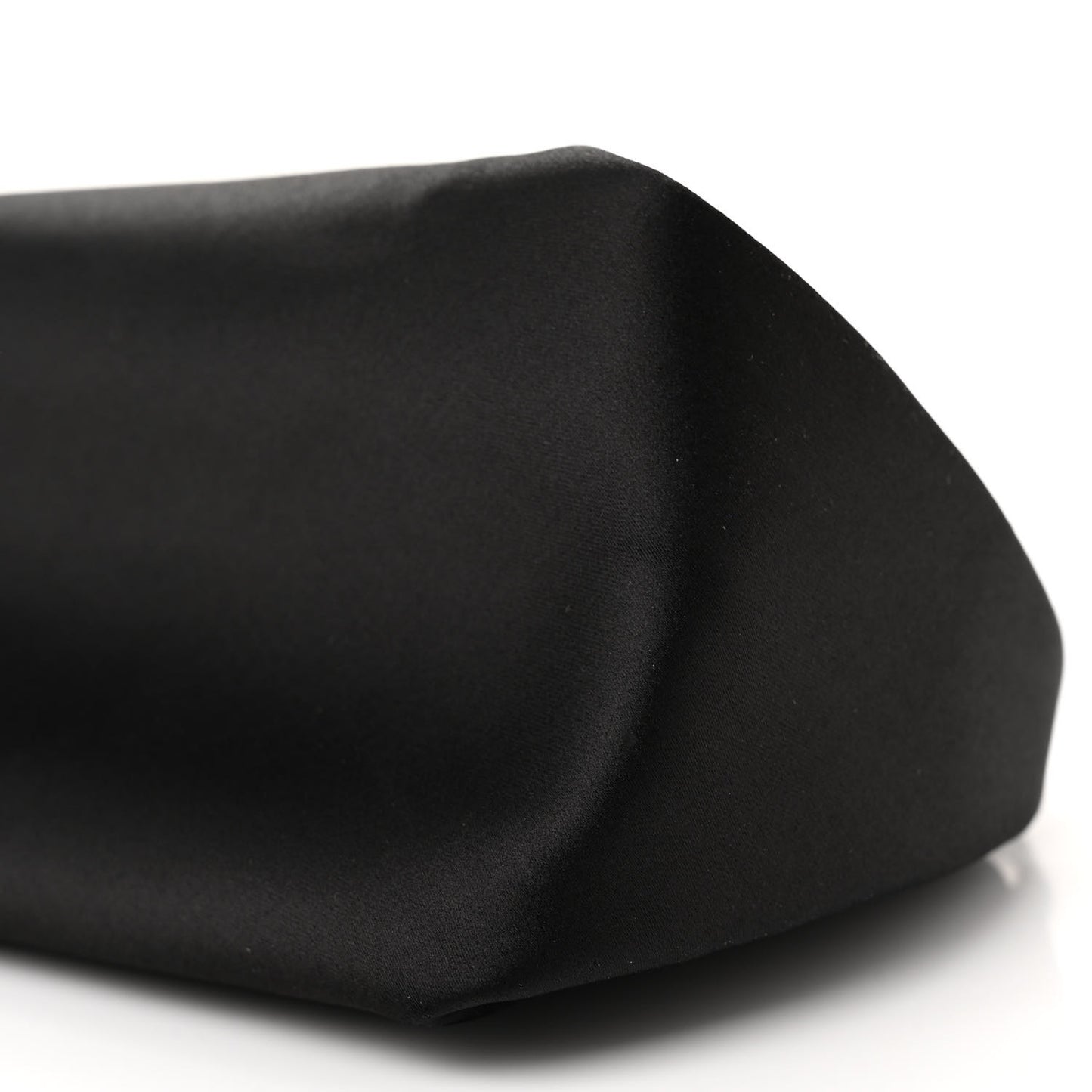Satin Crystal Logo Micro Marquess Bag Black