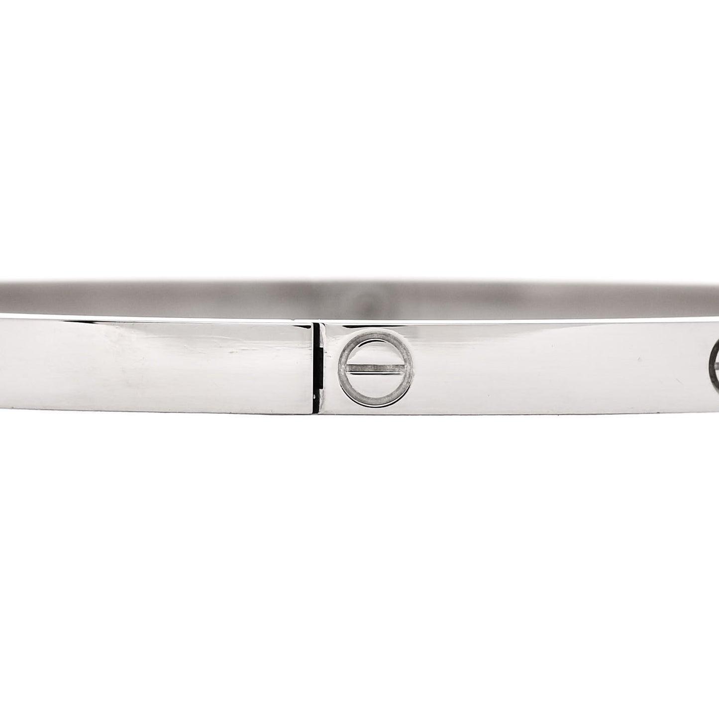 18K White Gold Small LOVE Bracelet 19