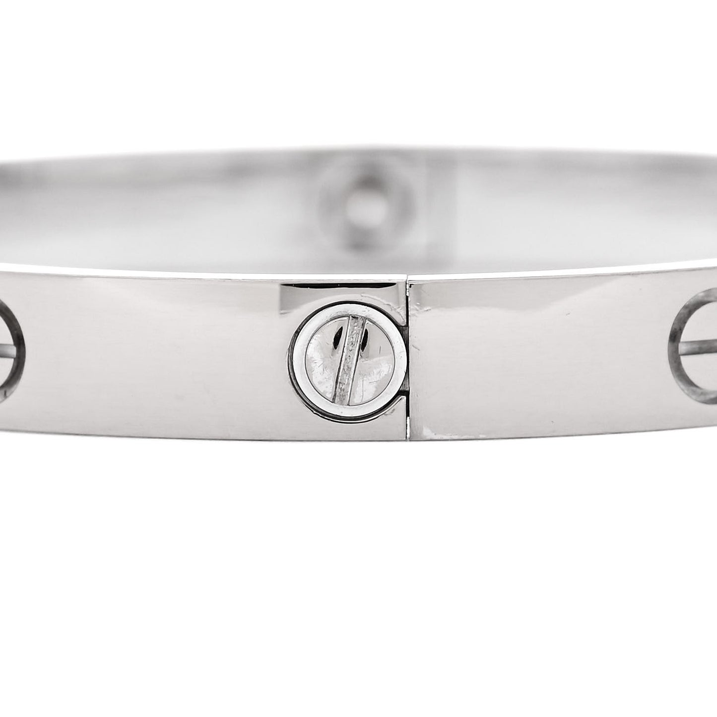18K White Gold LOVE Bracelet 17