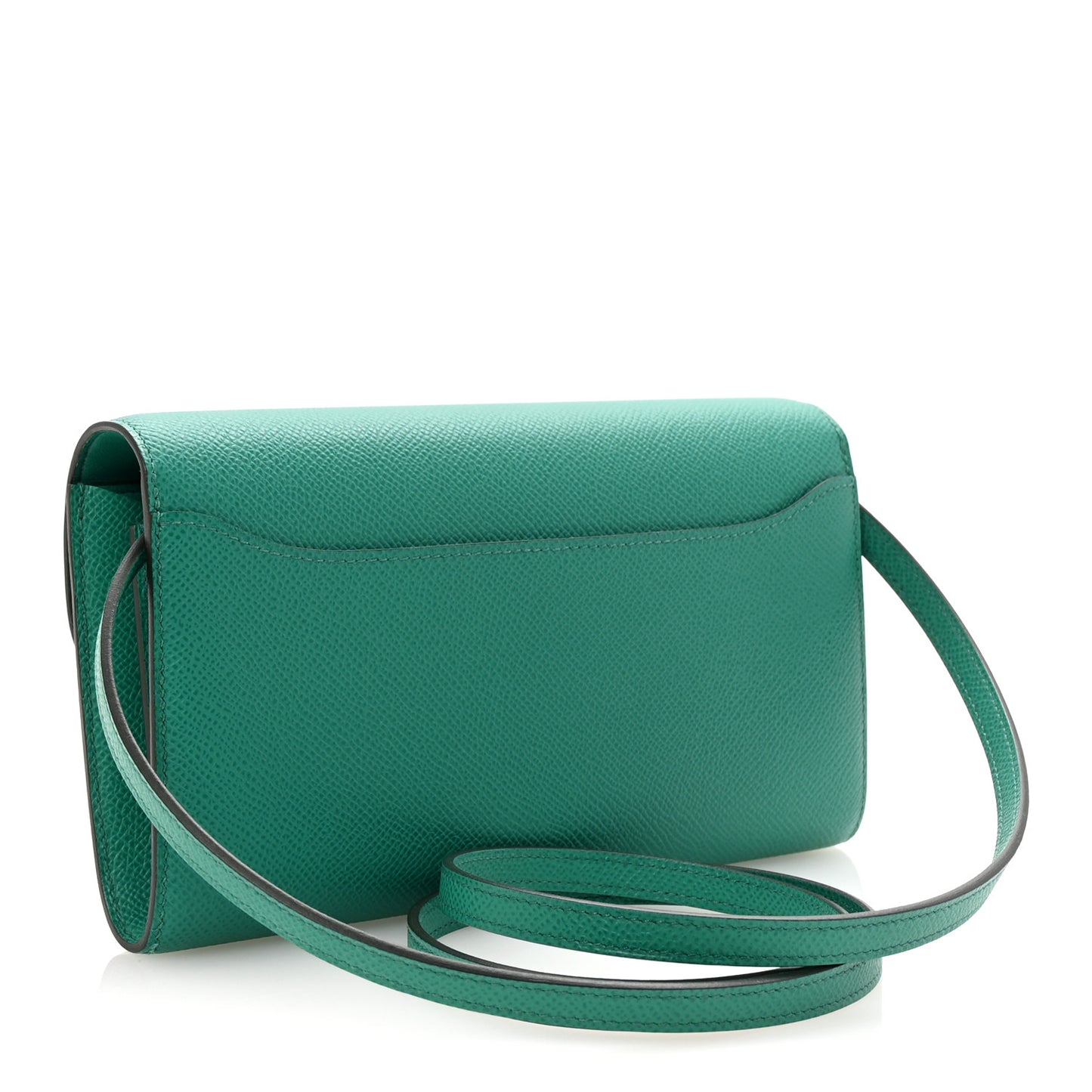 Epsom Lizard Constance Wallet To Go Vert Jade Vert Cypress