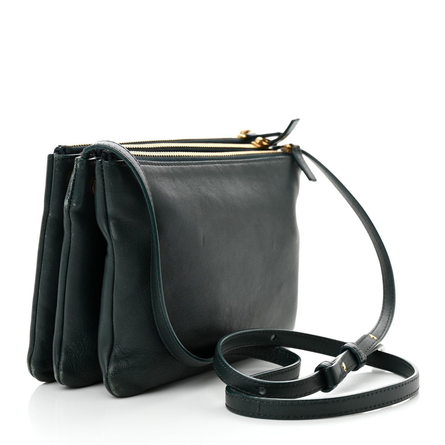 Lambskin Small Trio Crossbody Bag Amazone