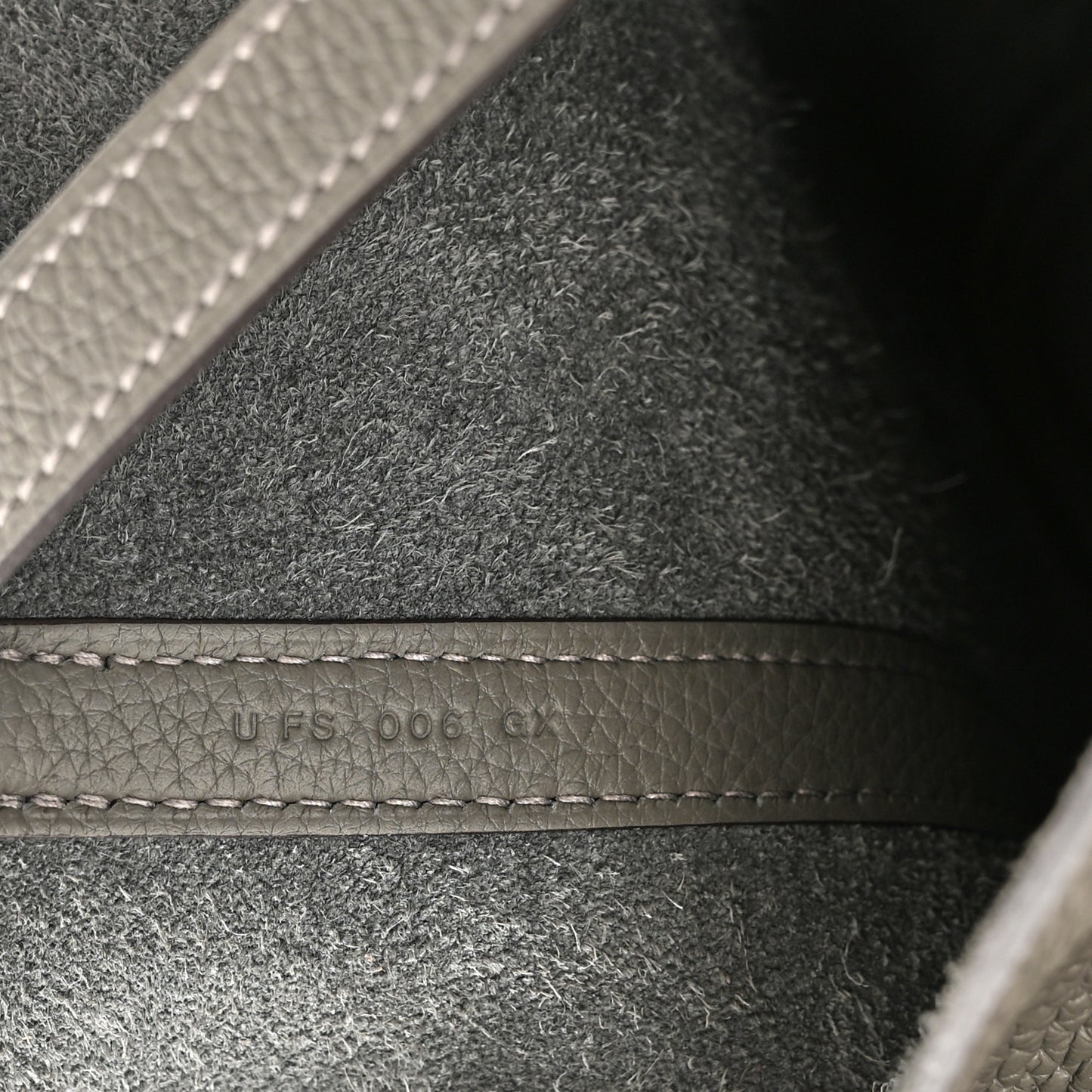 Taurillon Clemence Picotin Lock 22 MM Gris Meyer