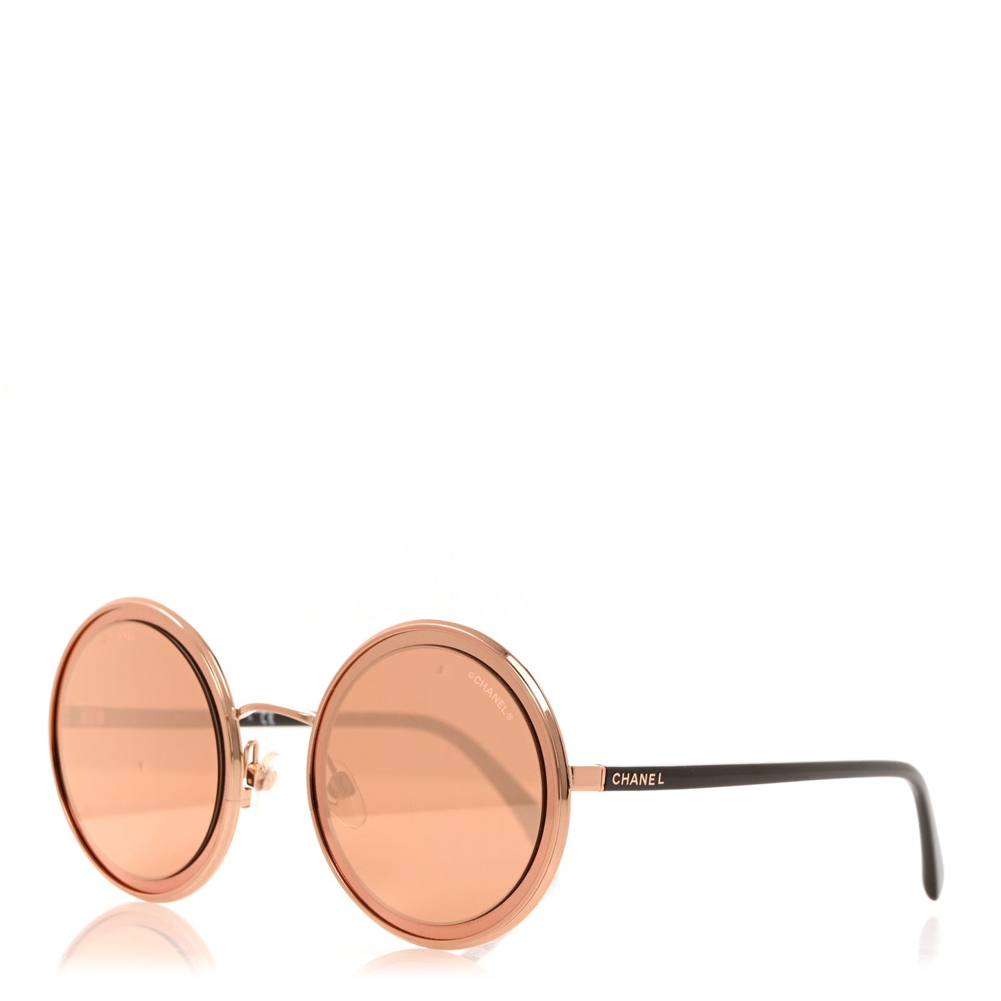 Metal Round Sunglasses 4226 Rose Gold