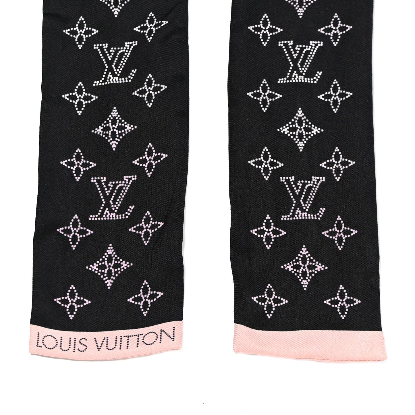 Silk Monogram LV Mahina Flight Mode Bandeau Blue Pink