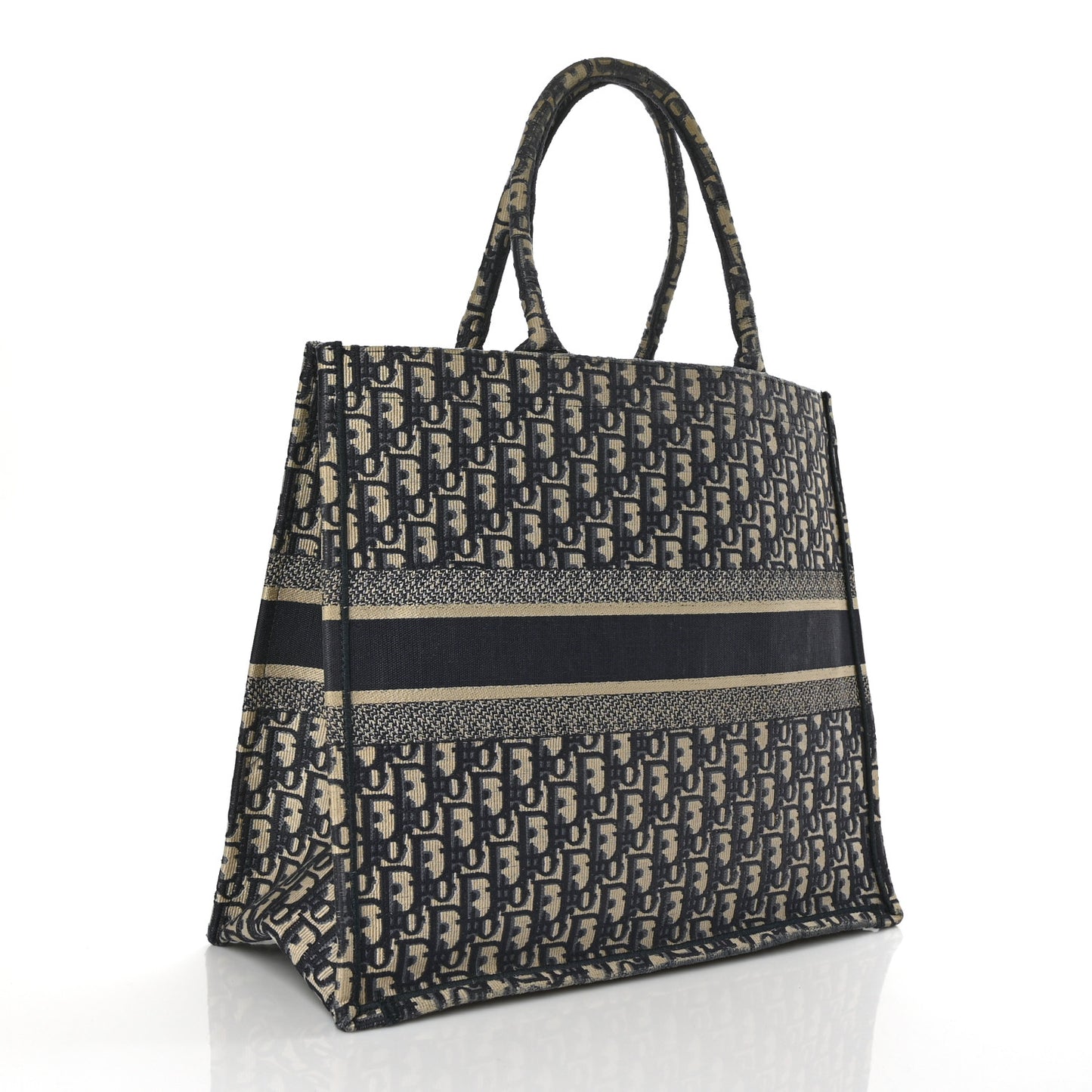 Oblique Large Book Tote Blue Multicolor