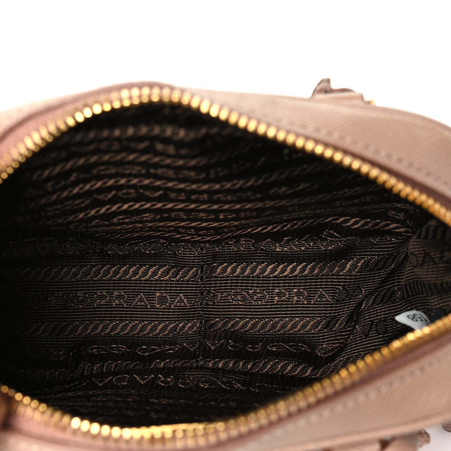 Saffiano Lux Mini Top Handle Crossbody Cammeo