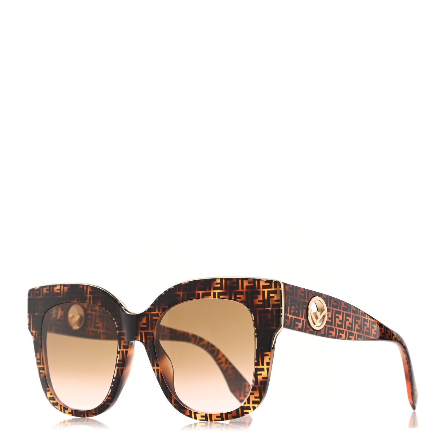 Fendi Acetate F is Fendi FF Sunglasses 0359/S Tortoise Camouflage 1 of 7