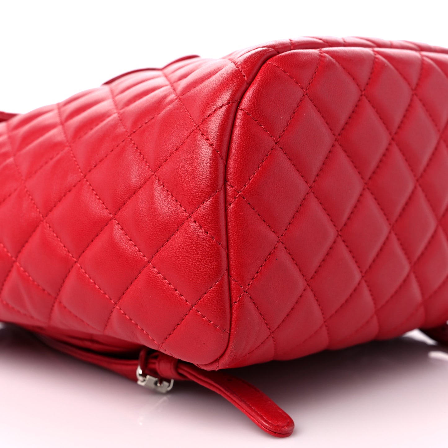 Lambskin Quilted Small Urban Spirit Backpack Red