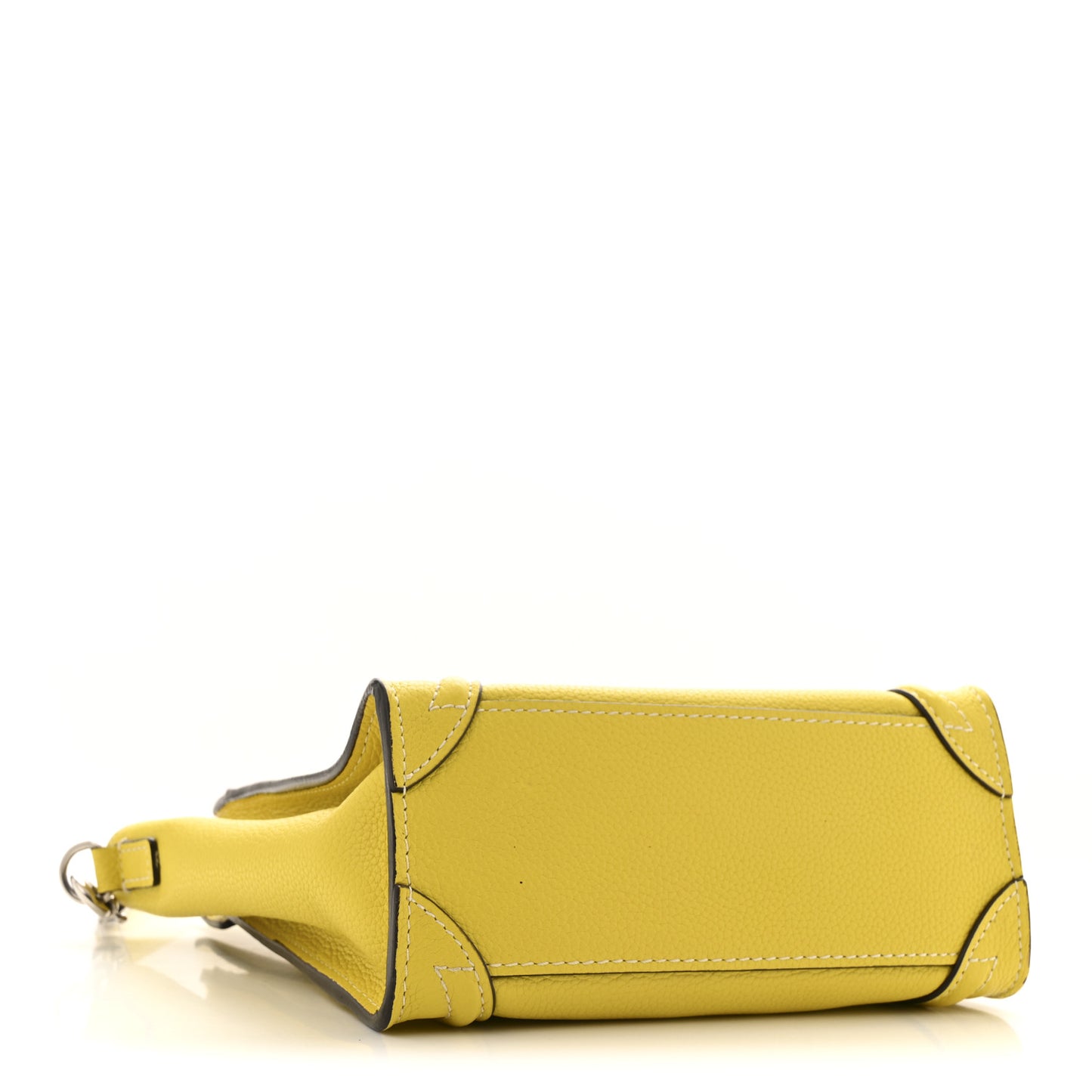 Drummed Calfskin Nano Luggage Citron