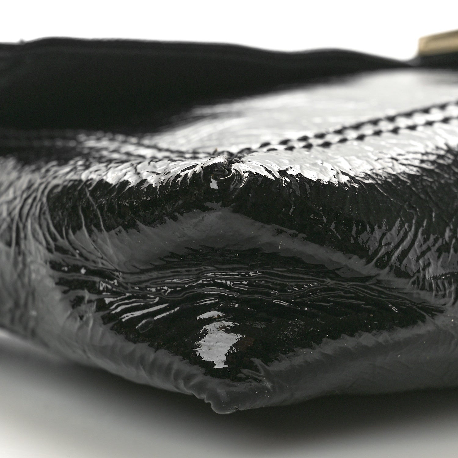 Fendi Vitello Naplak Medium Convertible Baguette Black 8 of 11