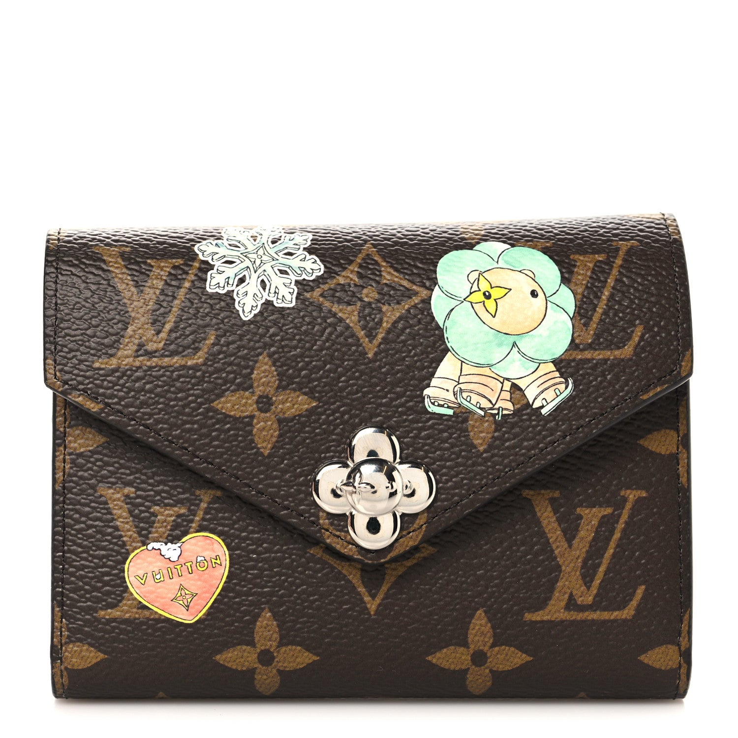 Louis Vuitton Monogram 57th Street NYC Victorine Wallet Silver