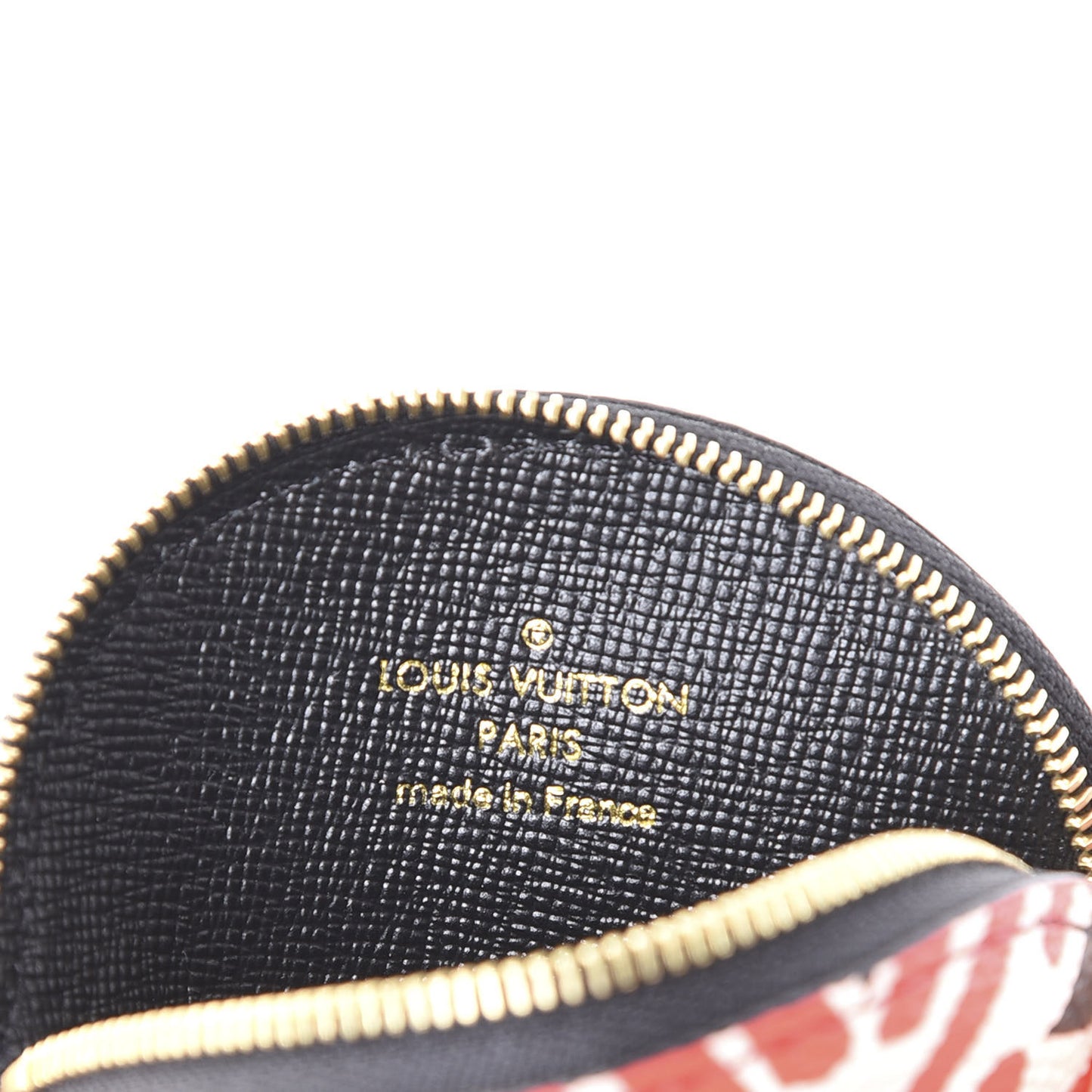 Monogram Giant Crafty Round Coin Purse Creme Rouge
