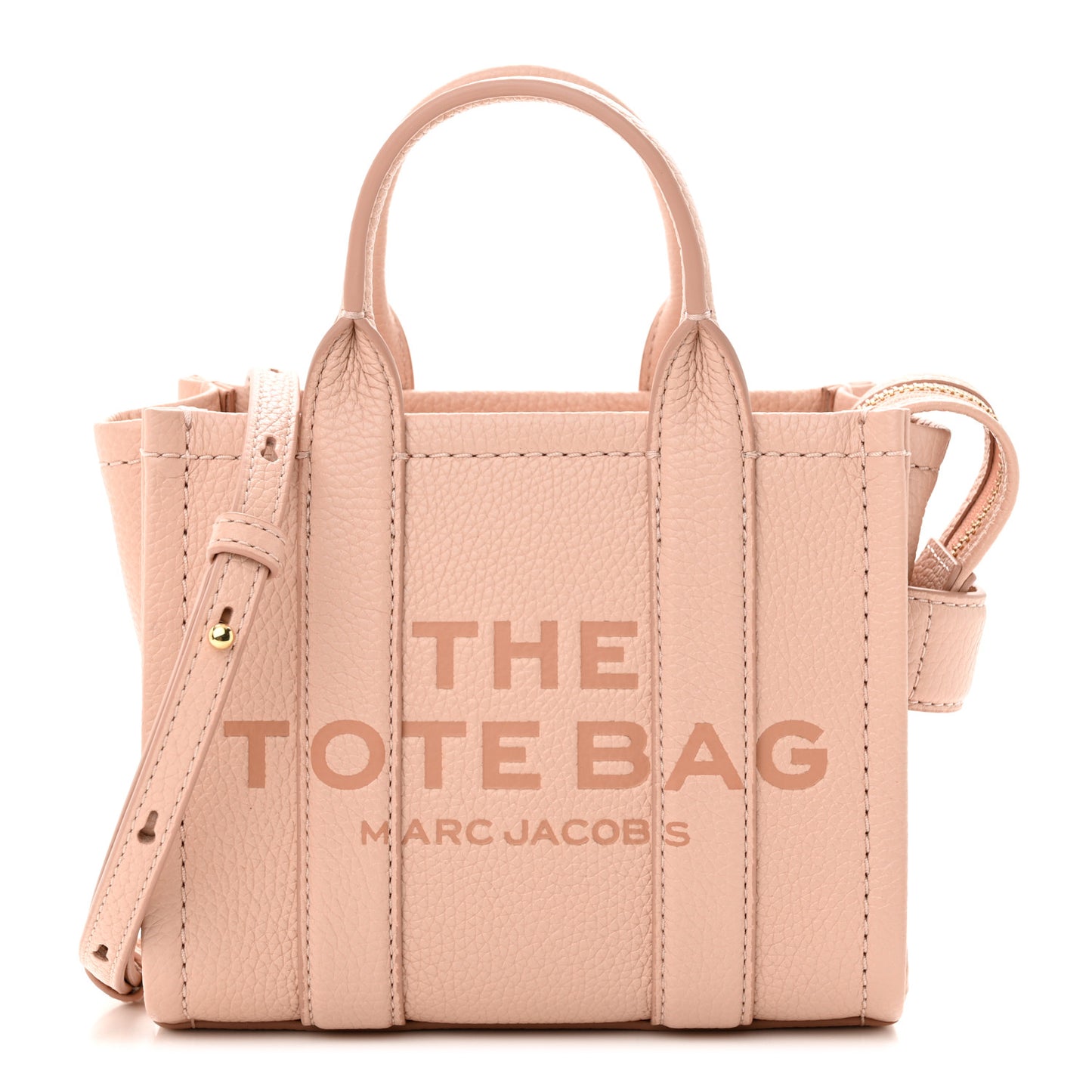Grained Calfskin Mini The Tote Bag Rose