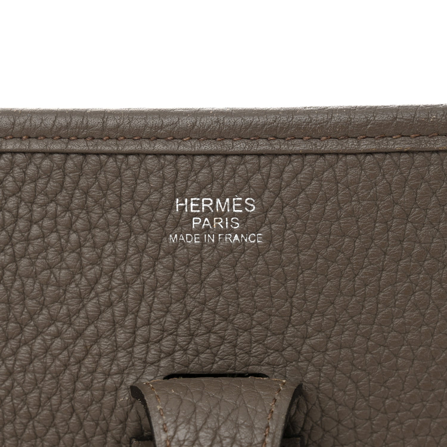 Hermes Taurillon Clemence Evelyne III PM Etain 6 of 11