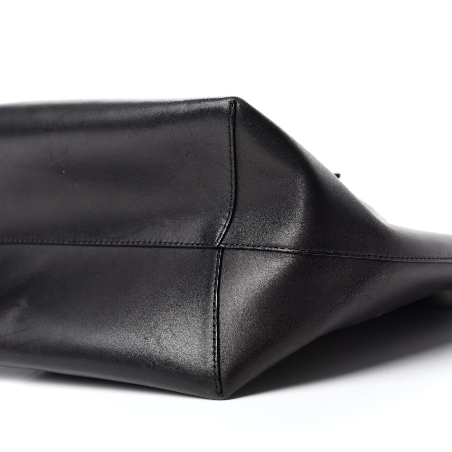 Mansur Gavriel Vegetable Tanned Calfskin Bucket Bag Black Ballerina 7 of 10