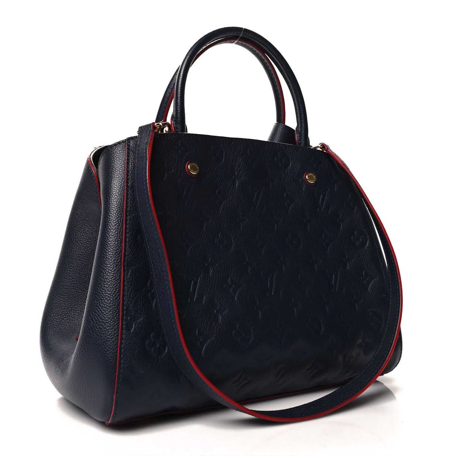 Louis Vuitton Empreinte Montaigne MM Marine Rouge 3 of 11