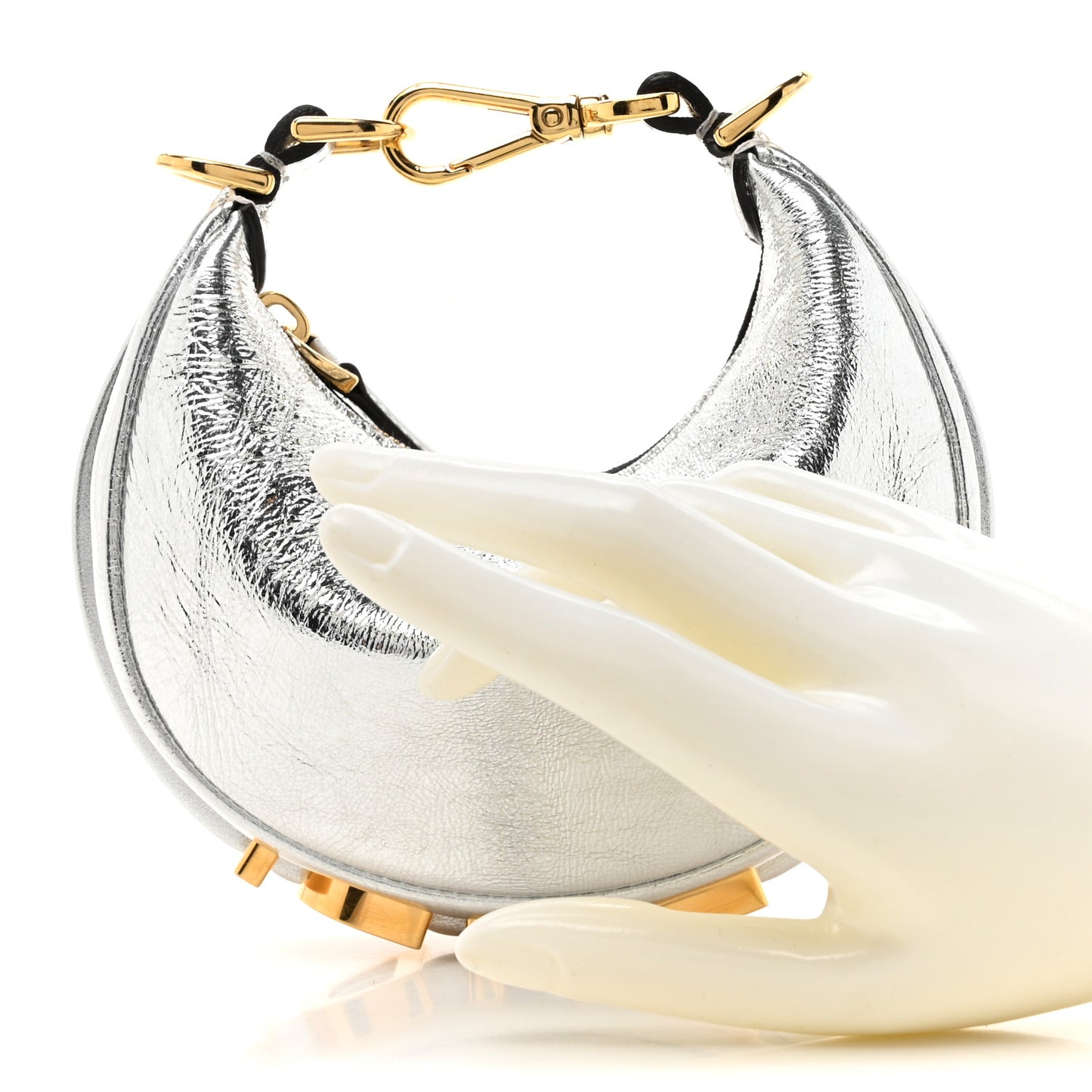 Rock Millenium Nano Fendigraphy Hobo Charm Argento