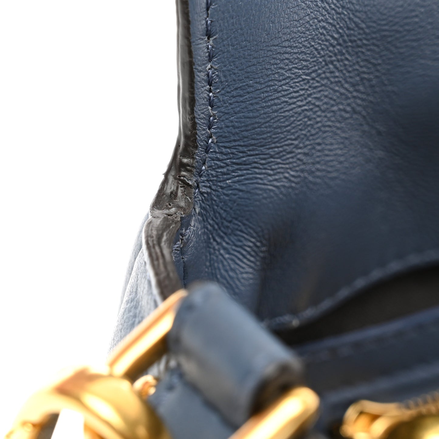 Nappa FF 1974 Embossed Baguette Mirto