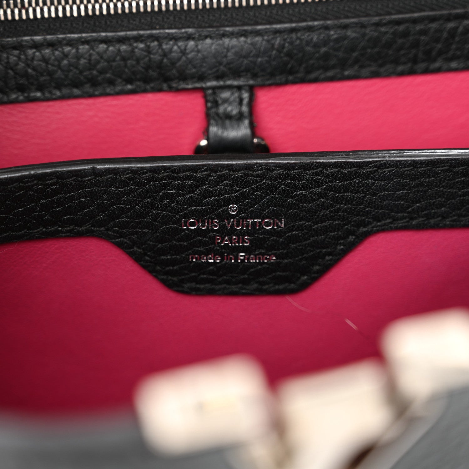 Louis Vuitton Taurillon Capucines BB Black 7 of 13