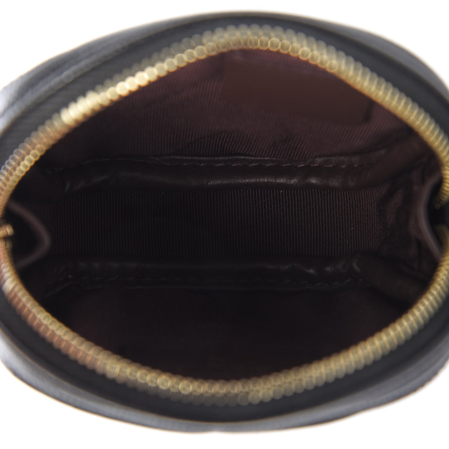 Caviar Quilted Zip Around Classic Coin Purse Black