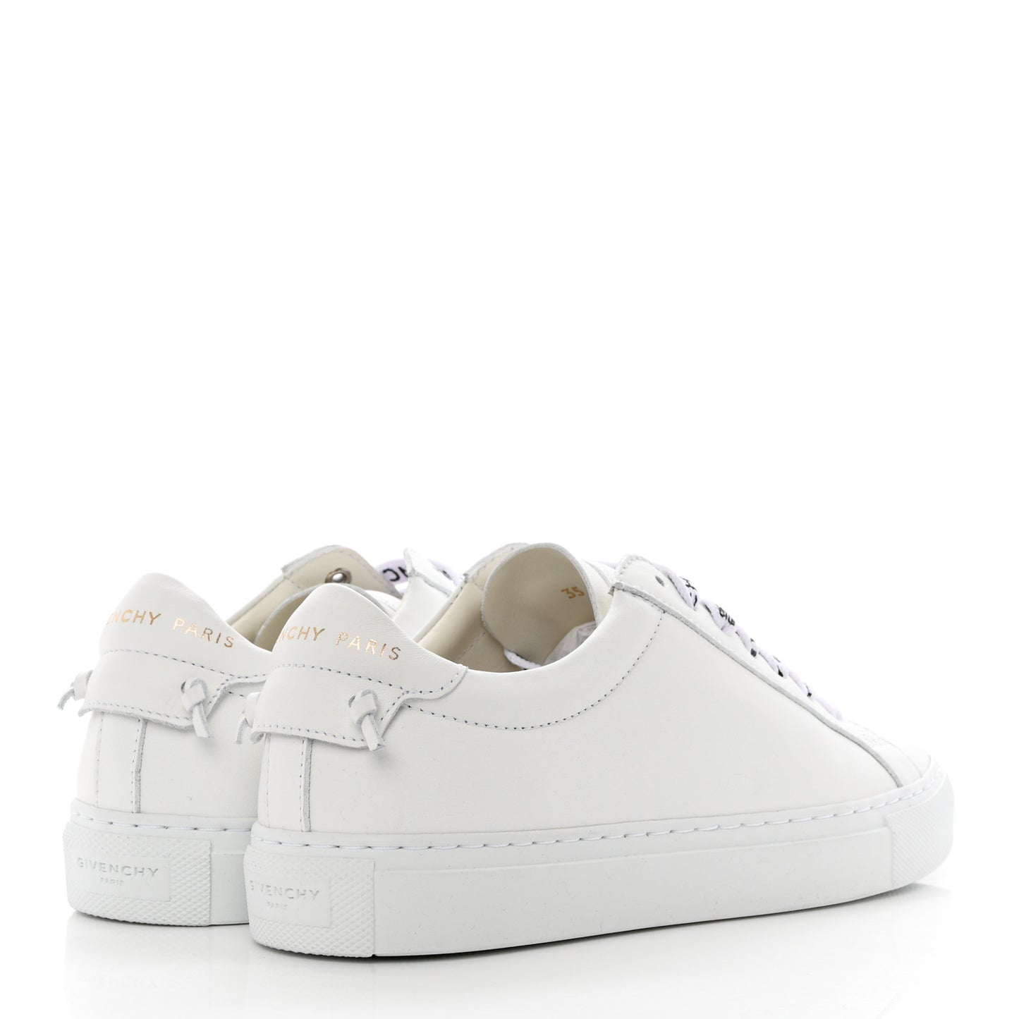 Calfskin Womens Urban Street Sneakers 35 White