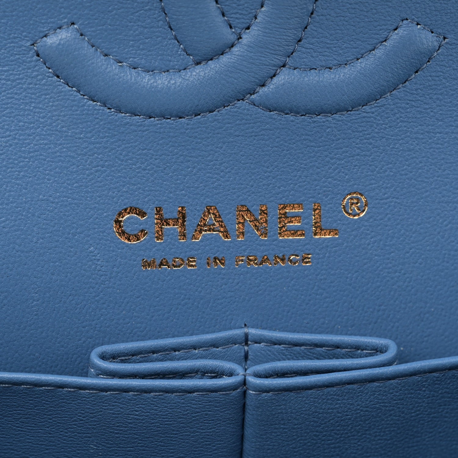 Chanel Caviar Quilted Small Double Flap Blue 6 of 10