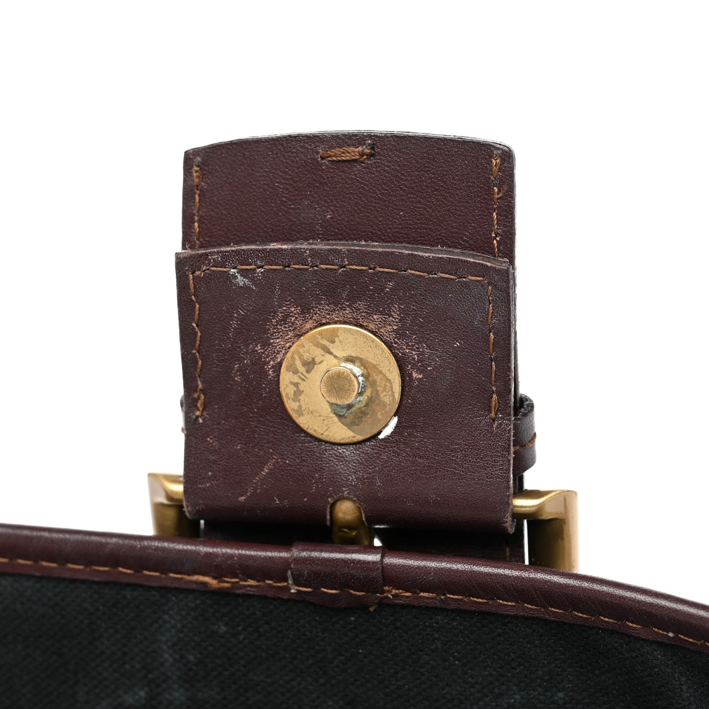 Haymarket Check Buckle Shoulder Bag Chocolate
