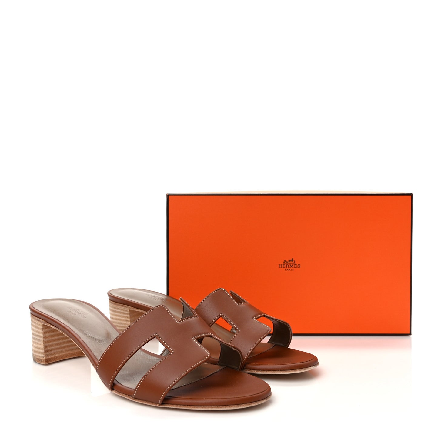 Calfskin Oasis Sandals 41.5 Gold
