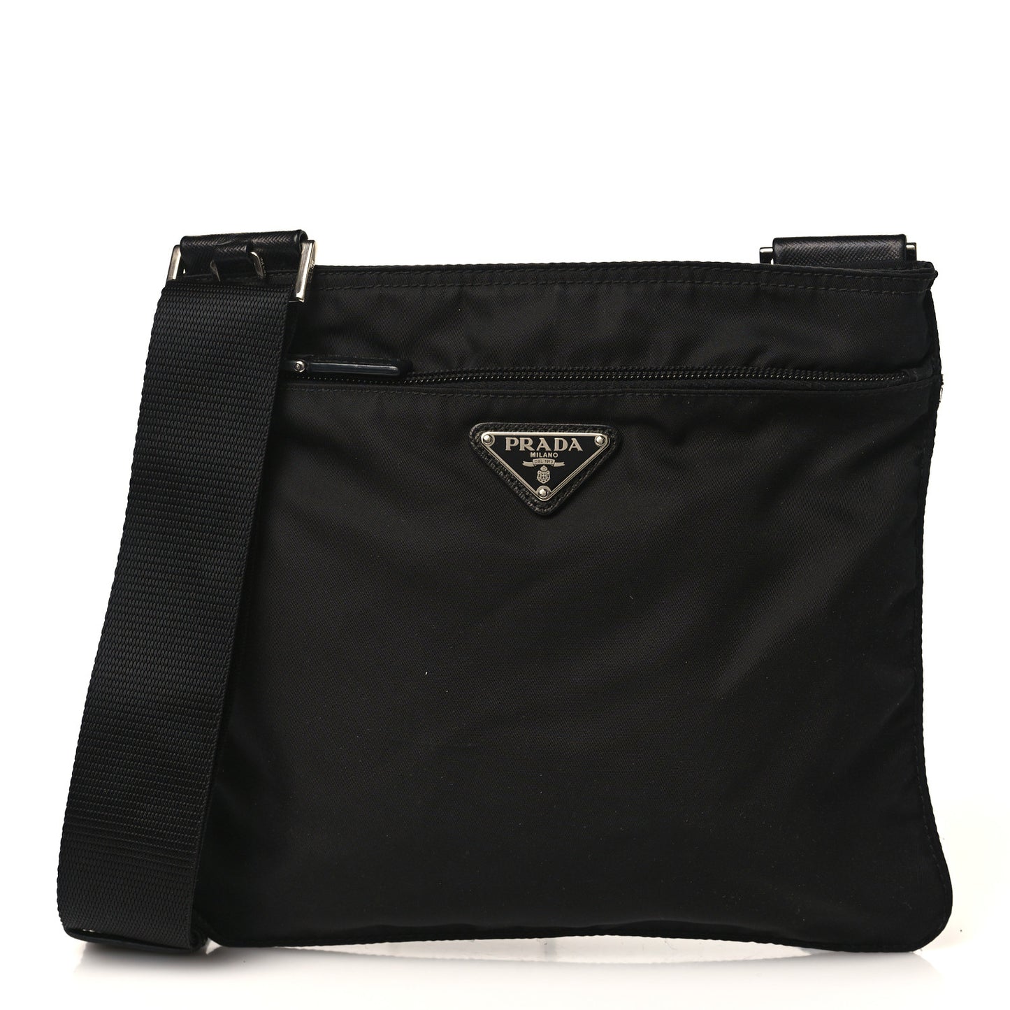 Tessuto Nylon Messenger Bag Black