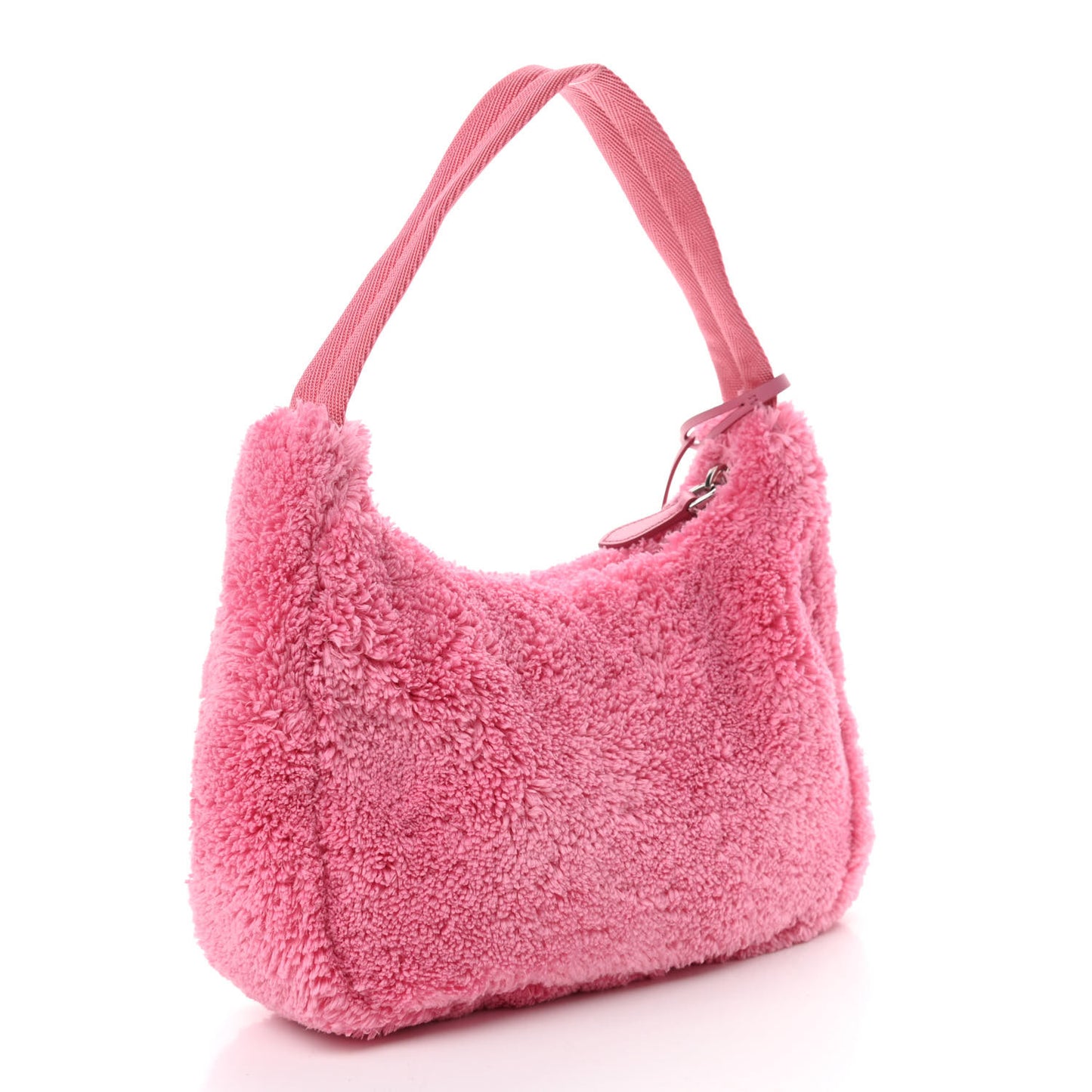 Terry Cloth Mini Re-Edition 2000 Bag Petalo Black