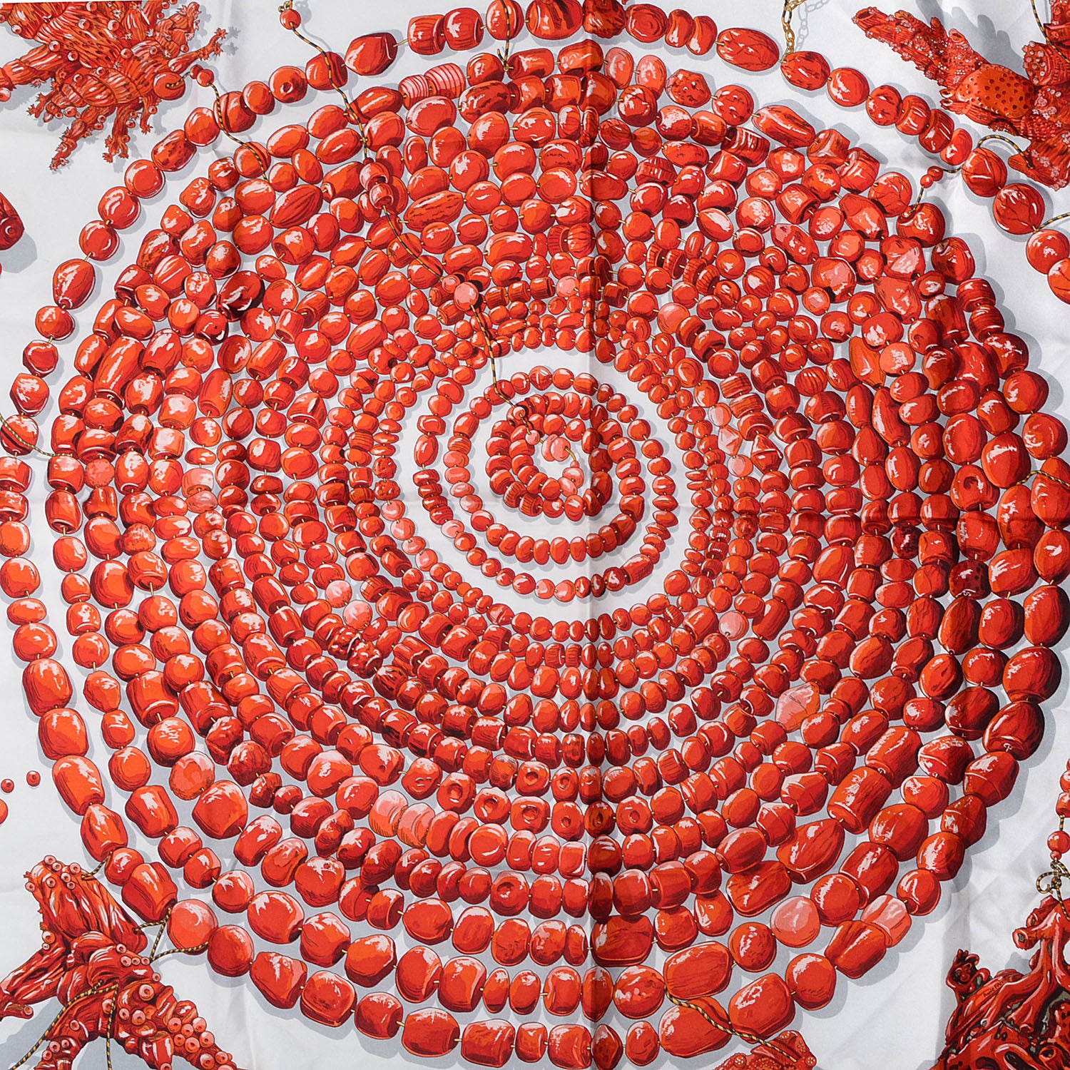 Hermes Silk Reve De Corail Scarf 90 85378 – FASHIONPHILE