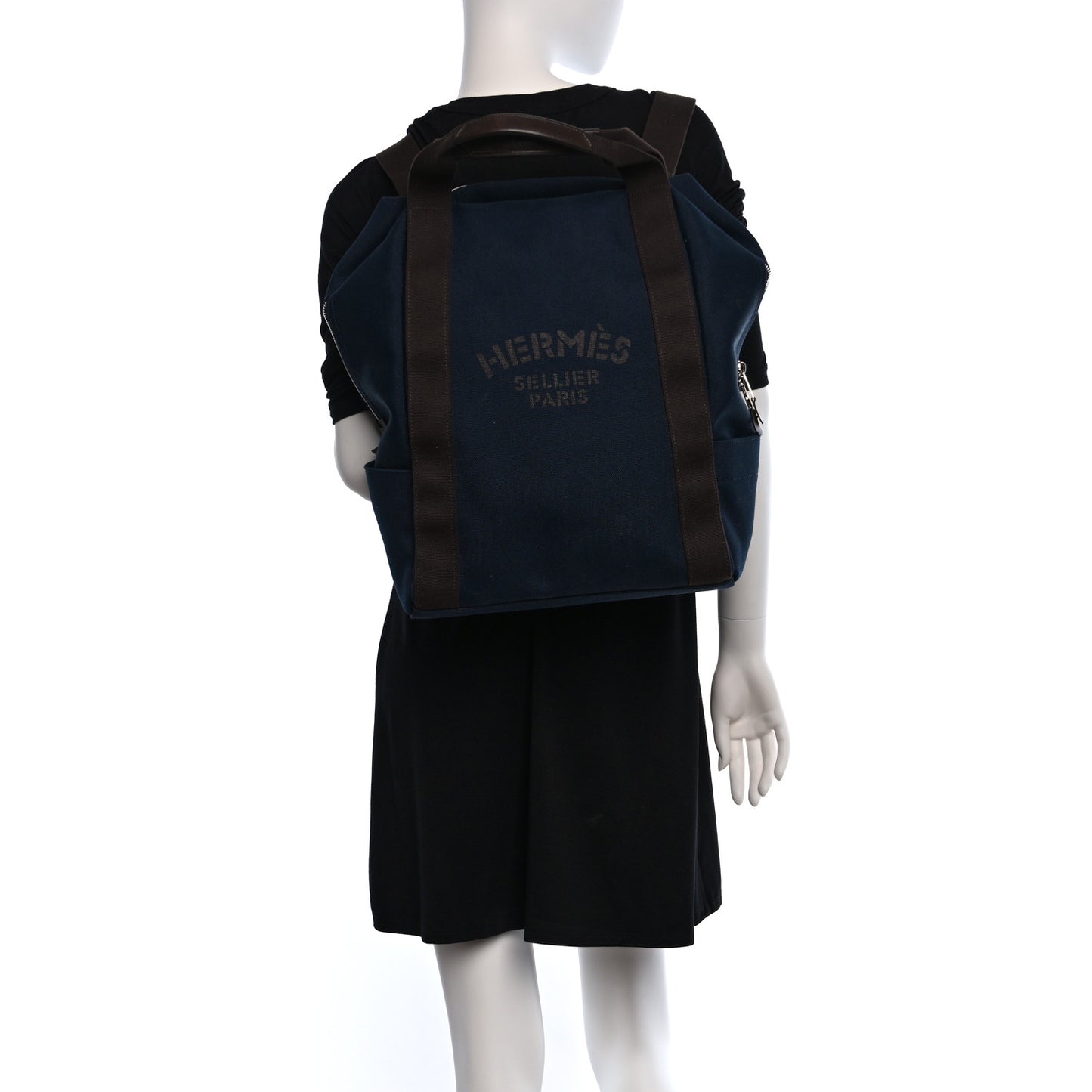 Toile Groom School Backpack Bleu Navy Feu