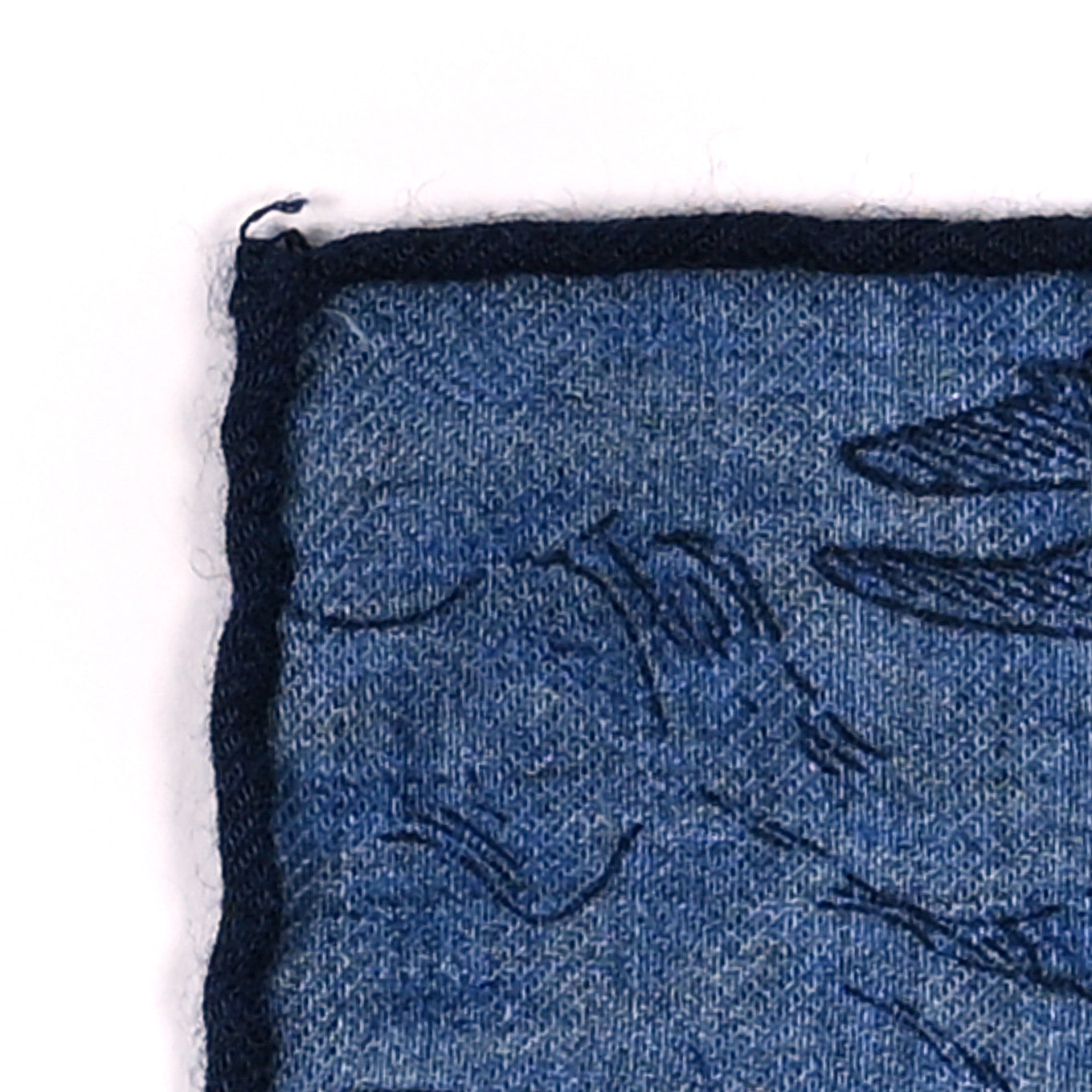 Cashmere Silk Nothing But A Dreamer Scarf 100 Bleu Chine Indigo Marine