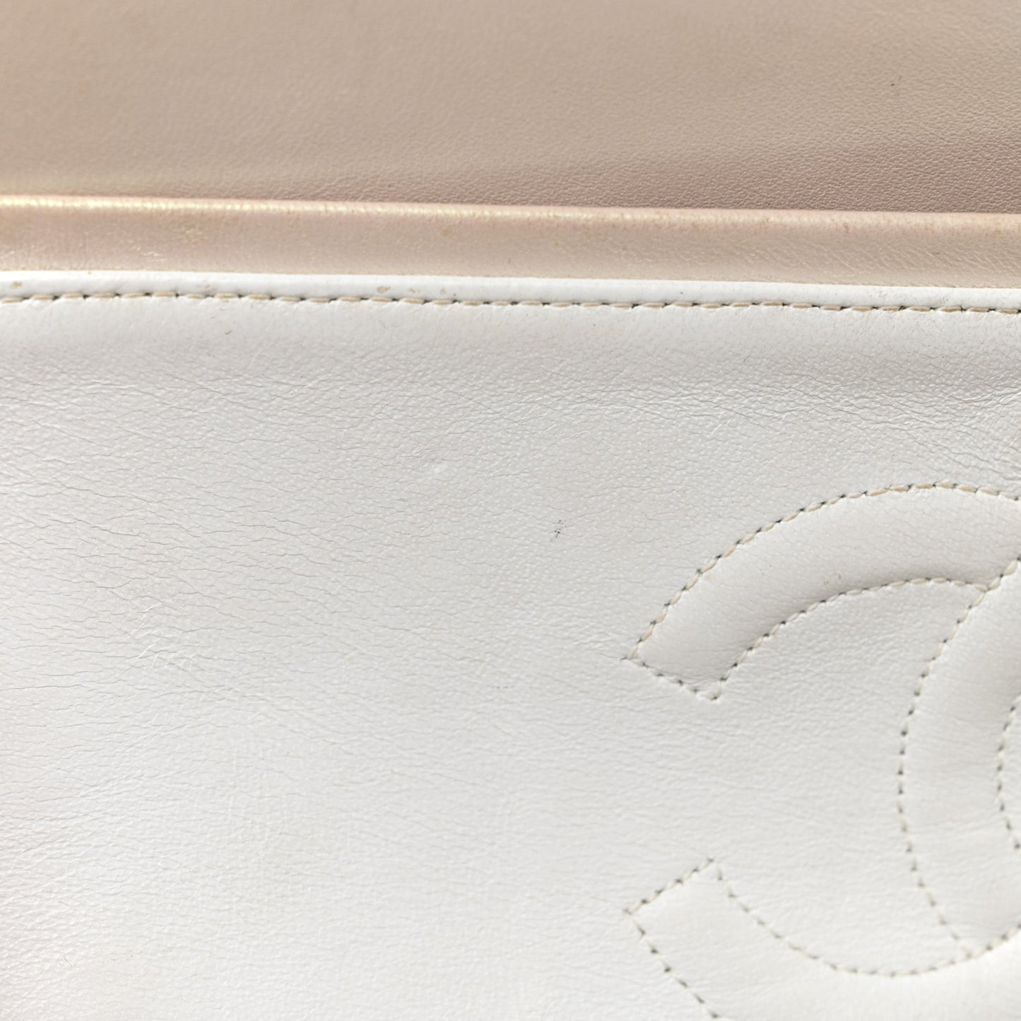 Patent Quilted Medium Double Flap Yellow