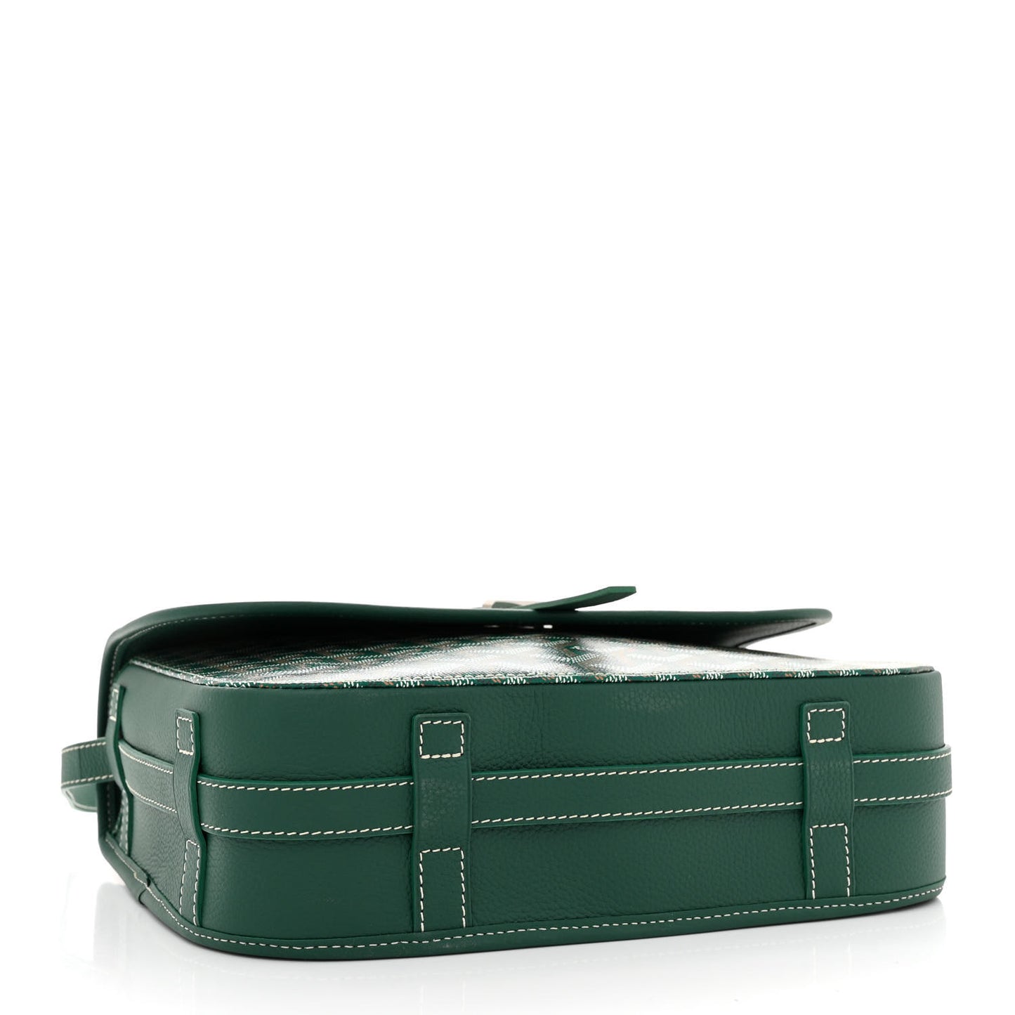 Goyardine Belvedere II MM Messenger Bag Green