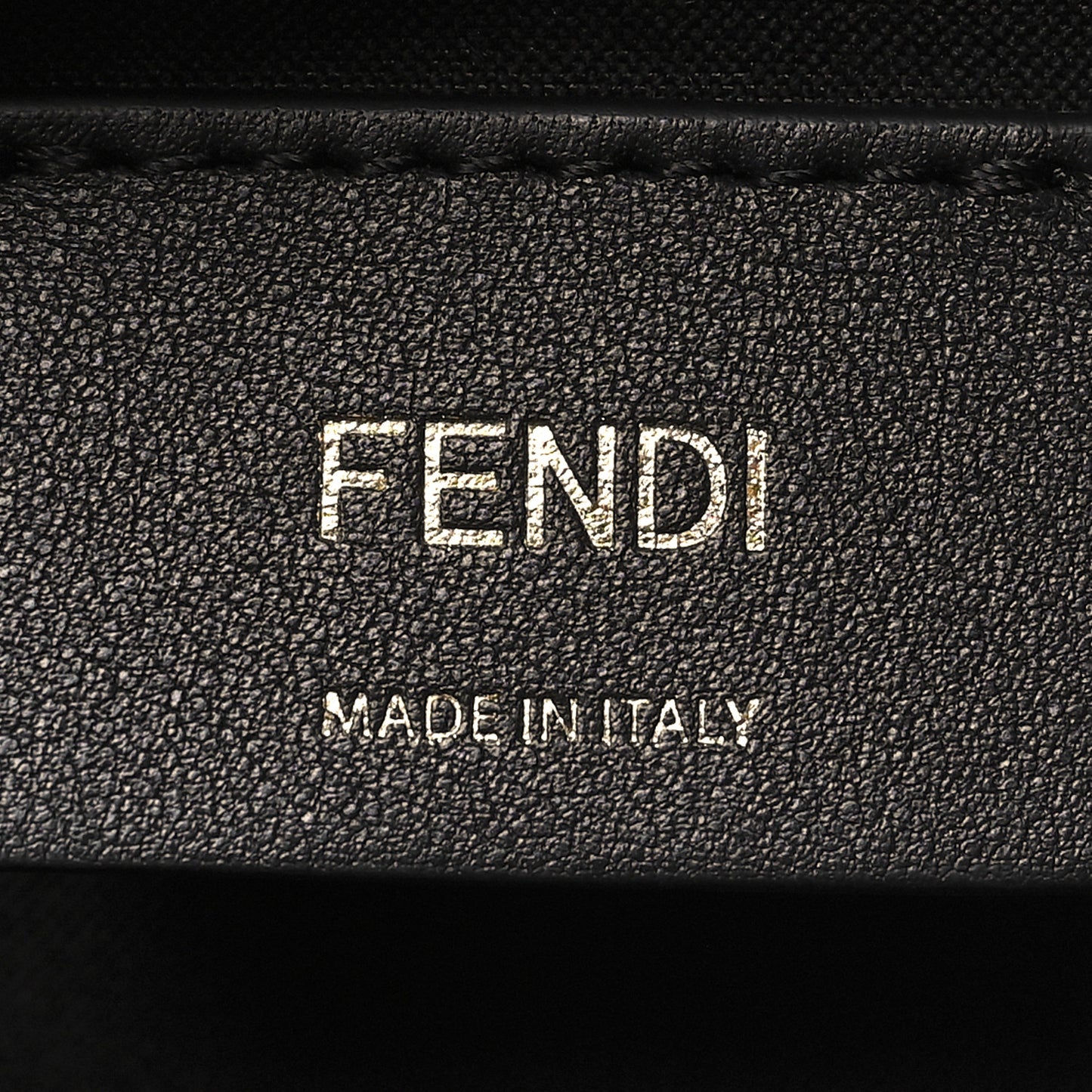 Vitello Century F is Fendi Bi-Color FF 1974 Embossed Camera Case Maya Black