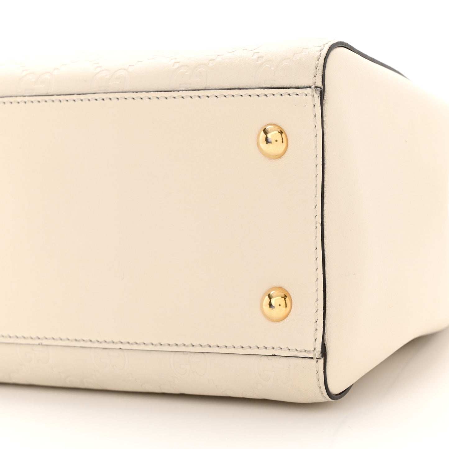 Guccissima Signature Medium Shoulder Tote Bag Mystic White