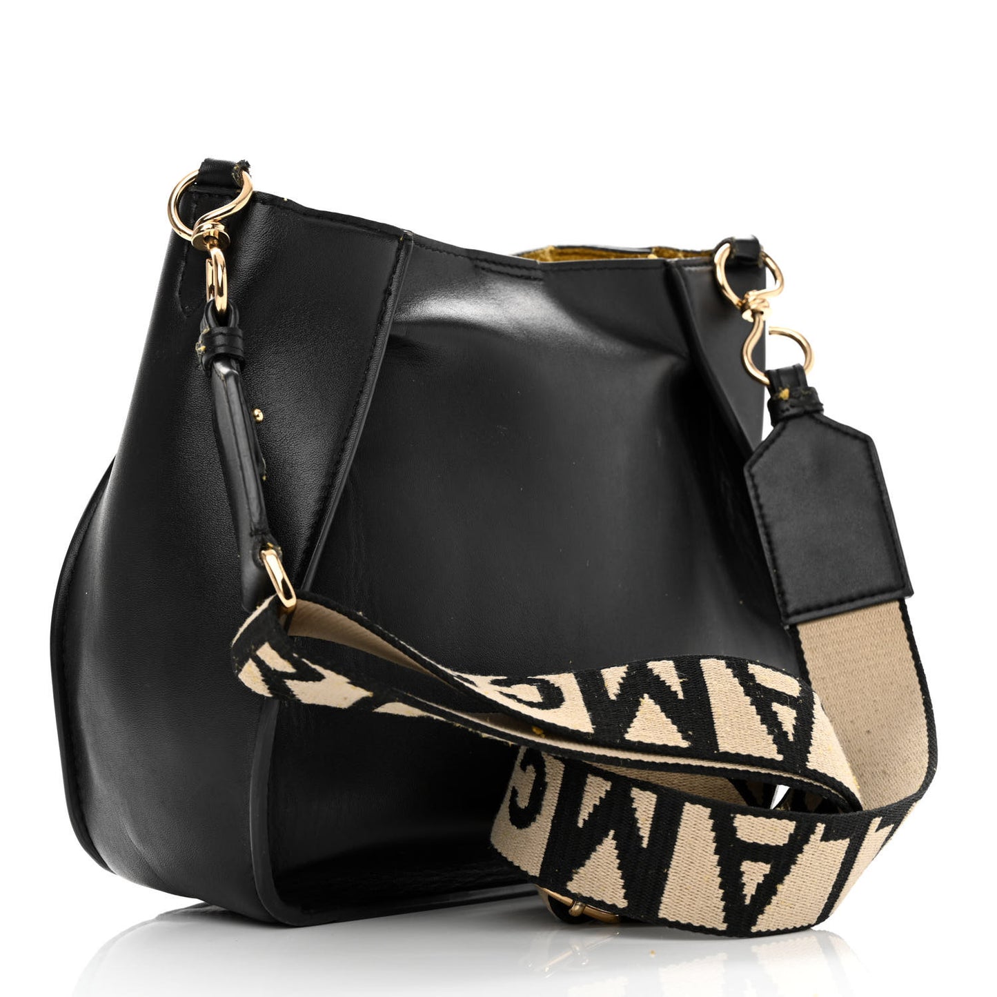 Eco Alter Nappa Perforated Logo Mini Crossbody Black