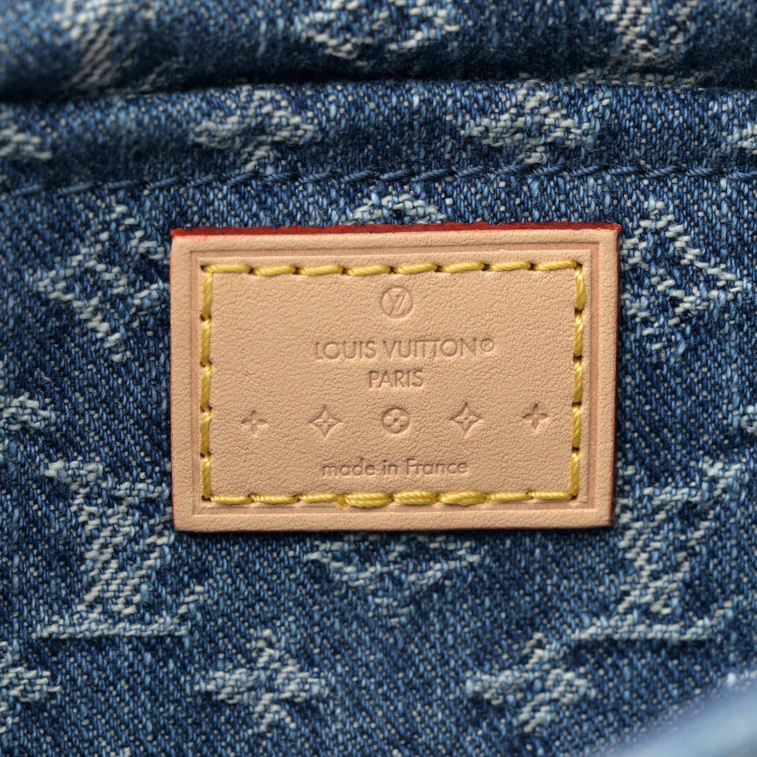 Louis Vuitton Monogram Denim Croissant MM Blue 6 of 10