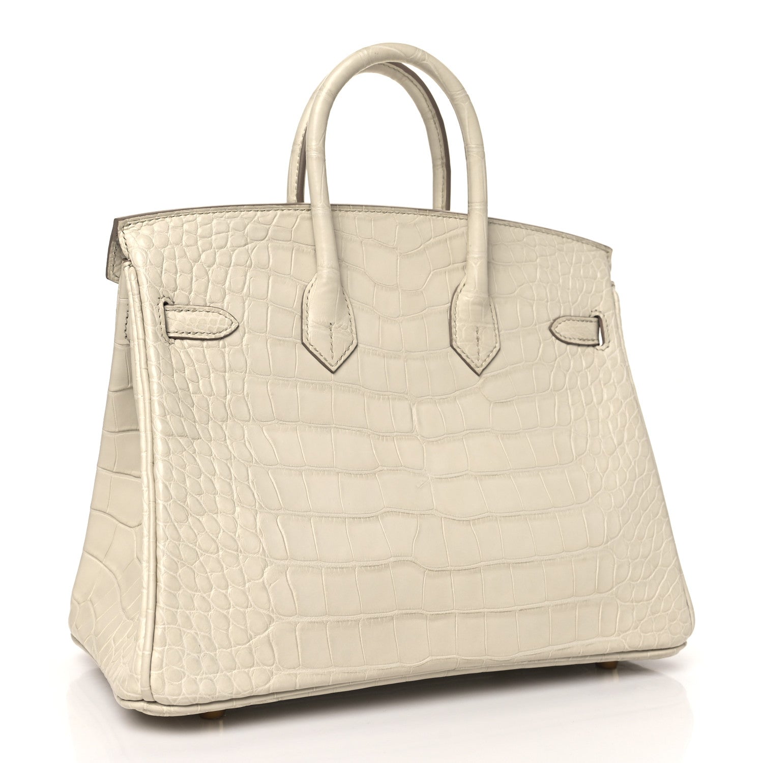 Hermes Matte Alligator Birkin 25 Beton 3 of 11