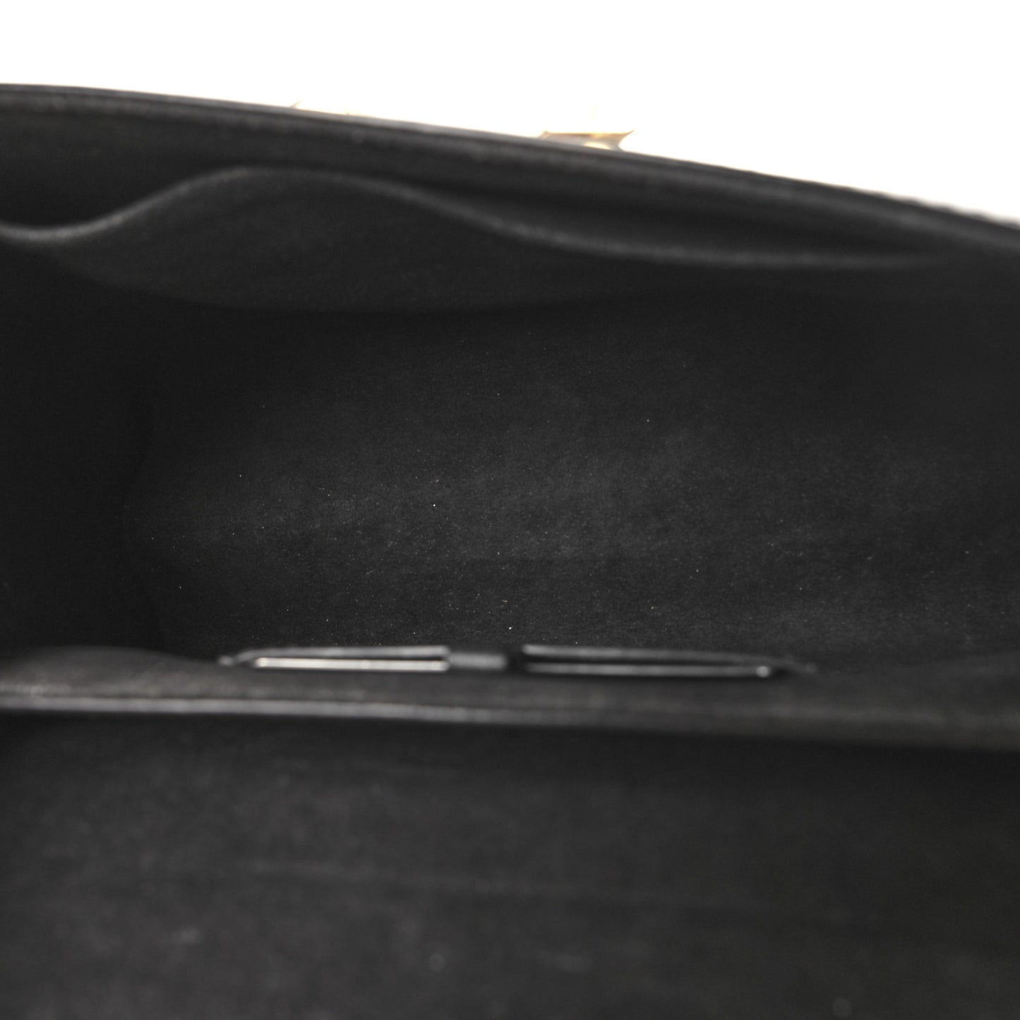 Veau Satin Monogram Twist Shoulder Bag MM Black