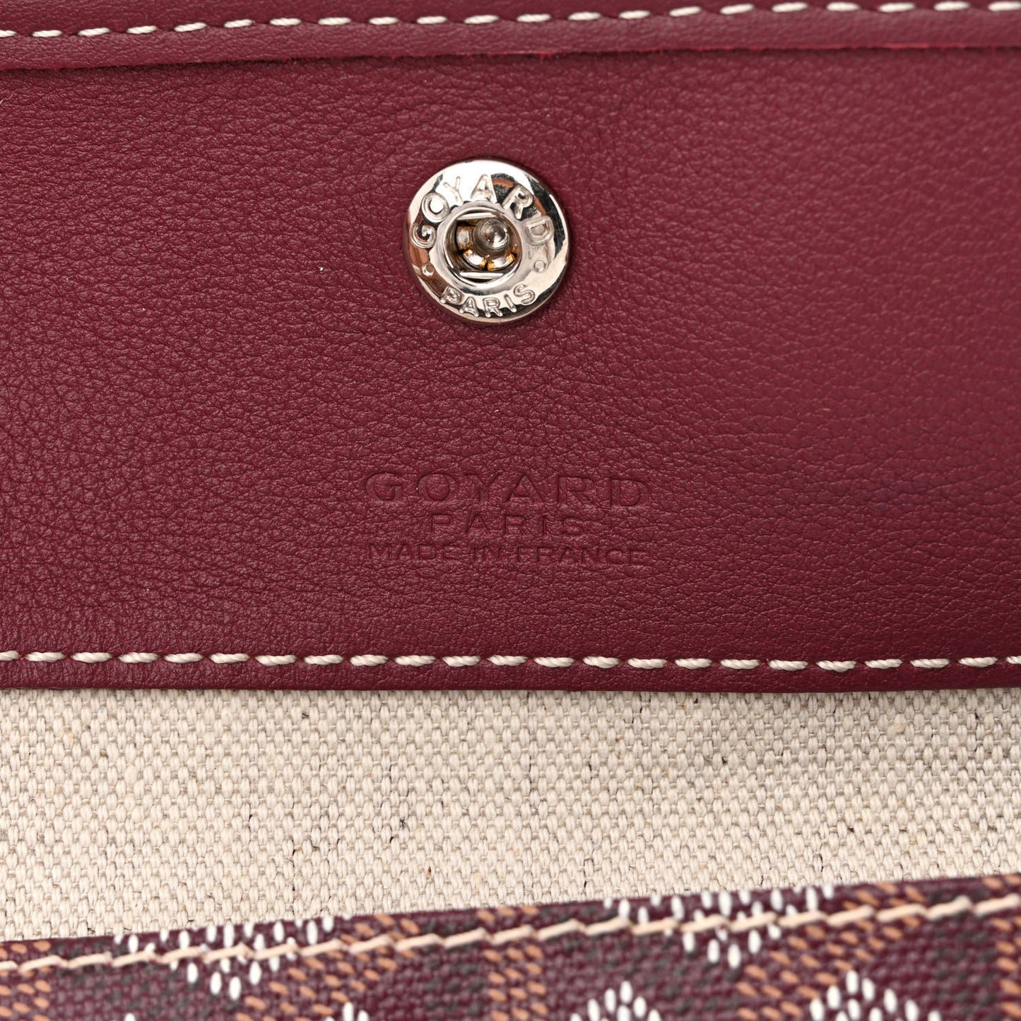 Goyardine Reversible Anjou GM Burgundy