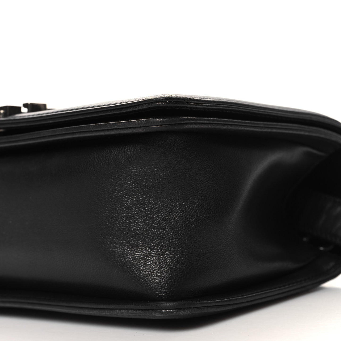 Lambskin Quilted Medium Boy Flap Black
