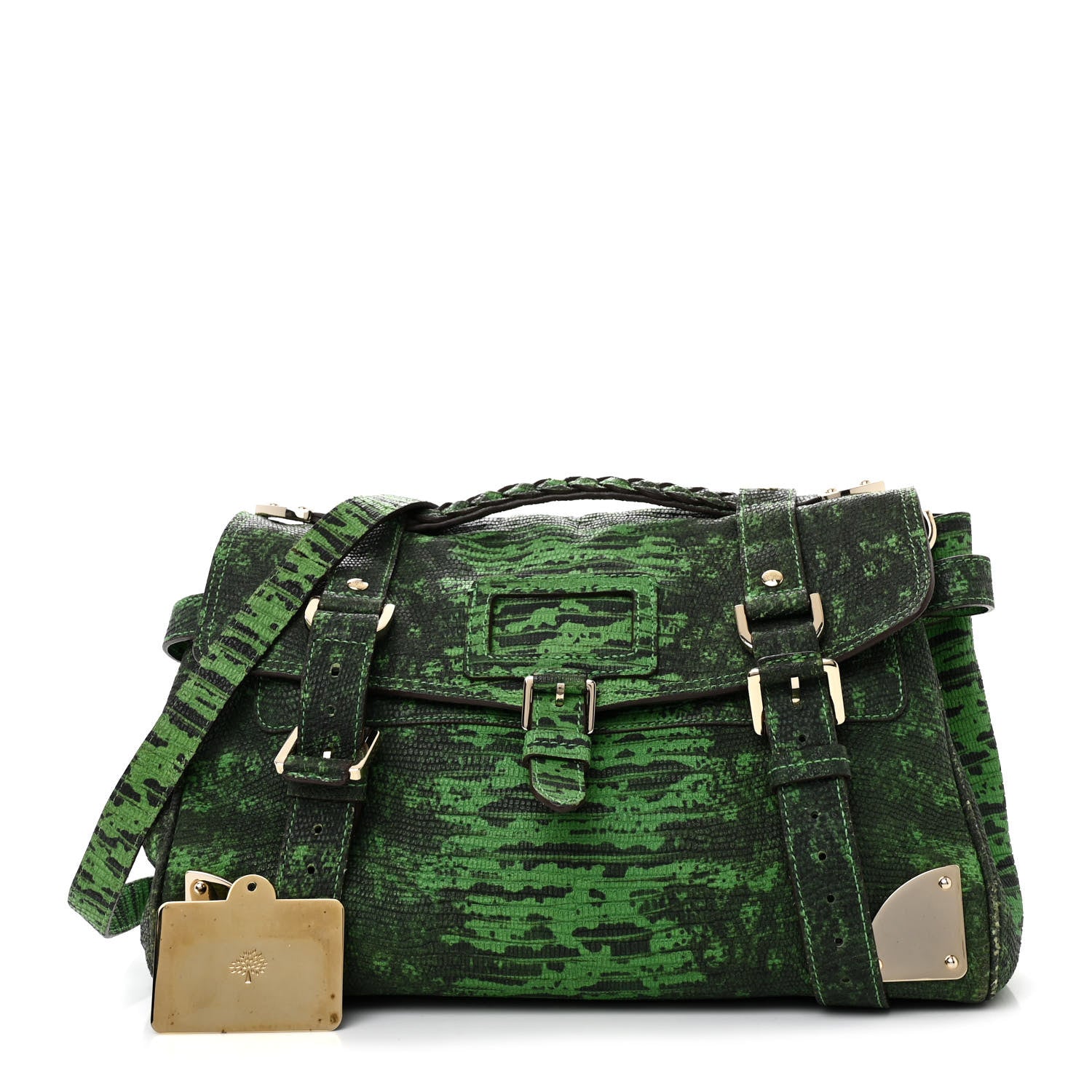 Mulberry Lizard Print Travel Day Grass Green 3 of 14