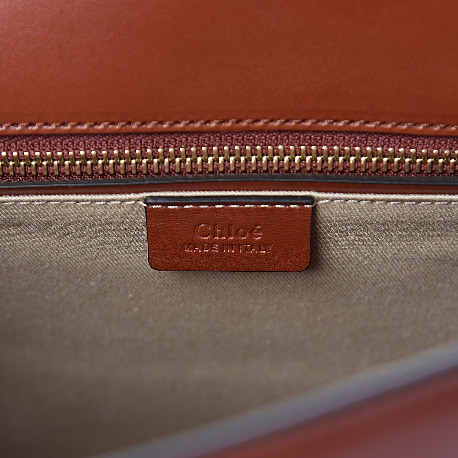 Chloe Shiny Calfskin Medium Annie Shoulder Bag Whiskey 6 of 15